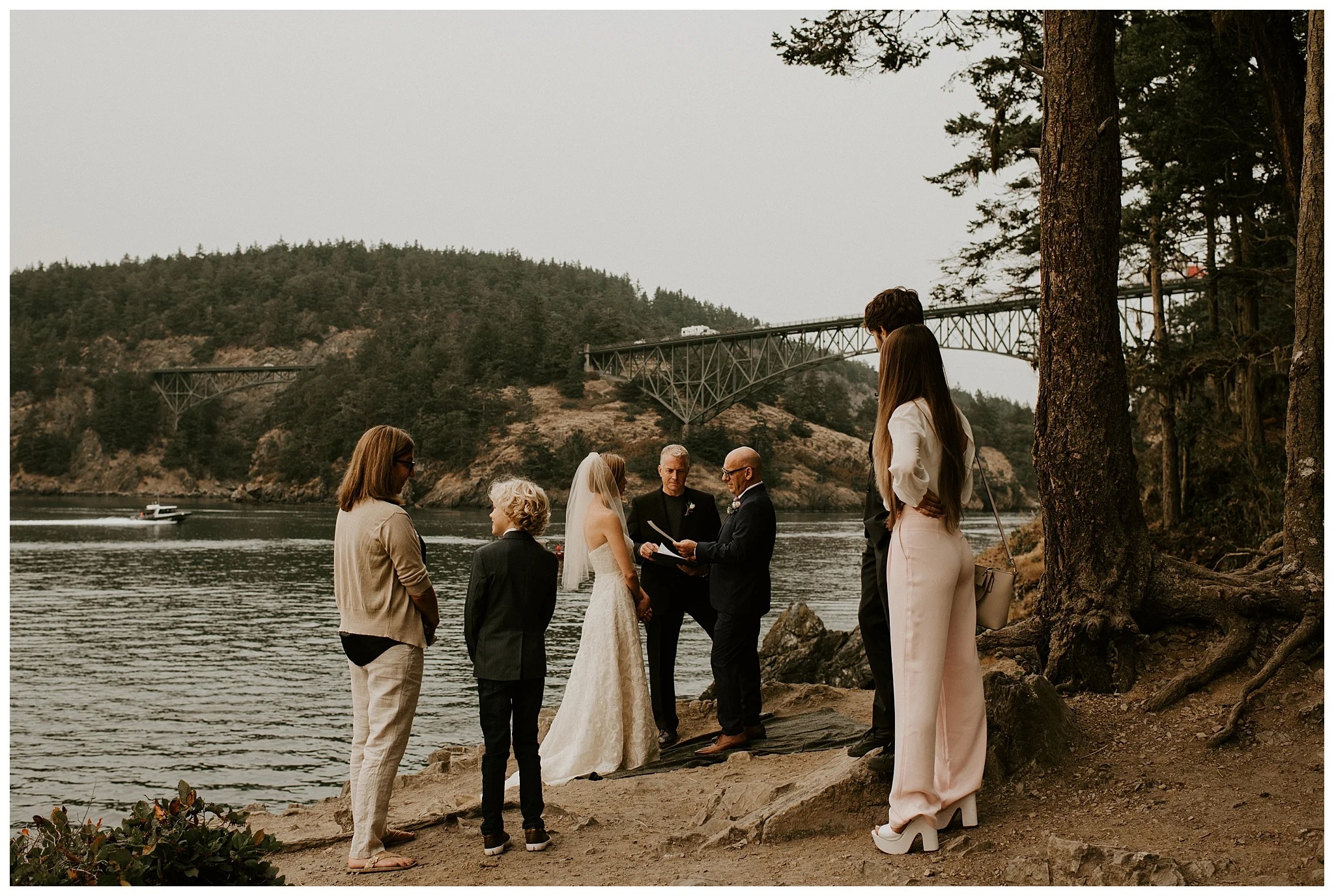 Moody Deception Pass State Park Elopement by Seattle Wedding Photographer, Kamra Fuller Photography