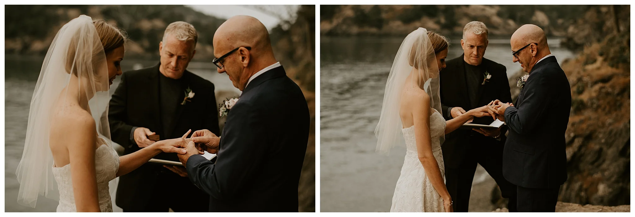 Moody Deception Pass State Park Elopement by Seattle Wedding Photographer, Kamra Fuller Photography