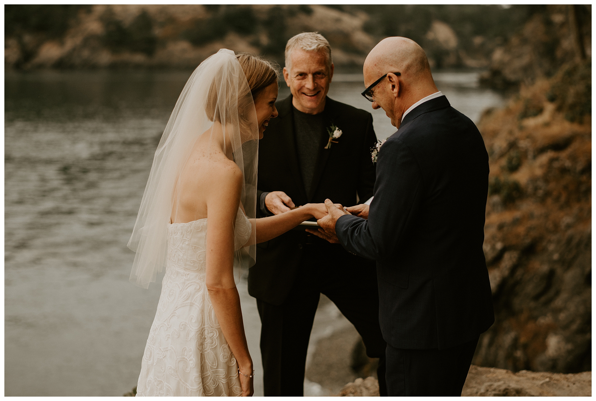 Moody Deception Pass State Park Elopement by Seattle Wedding Photographer, Kamra Fuller Photography