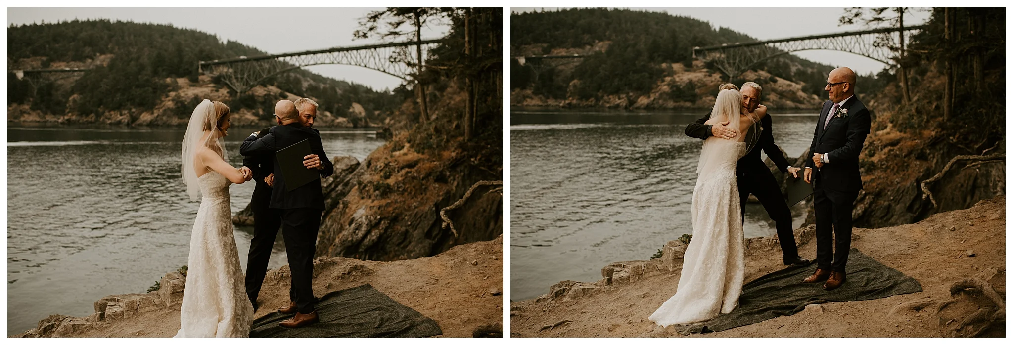 Moody Deception Pass State Park Elopement by Seattle Wedding Photographer, Kamra Fuller Photography