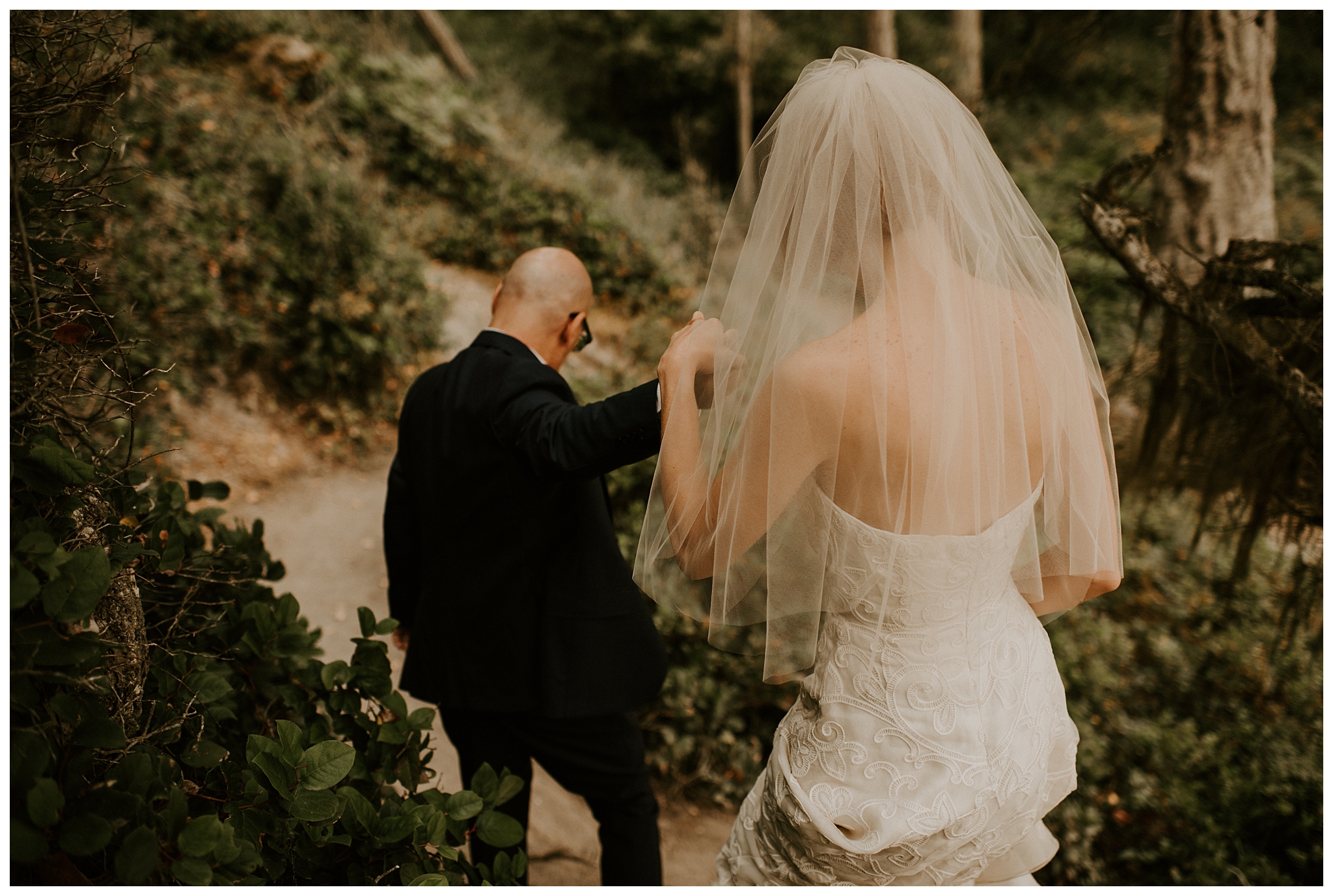 Moody Deception Pass State Park Elopement by Seattle Wedding Photographer, Kamra Fuller Photography