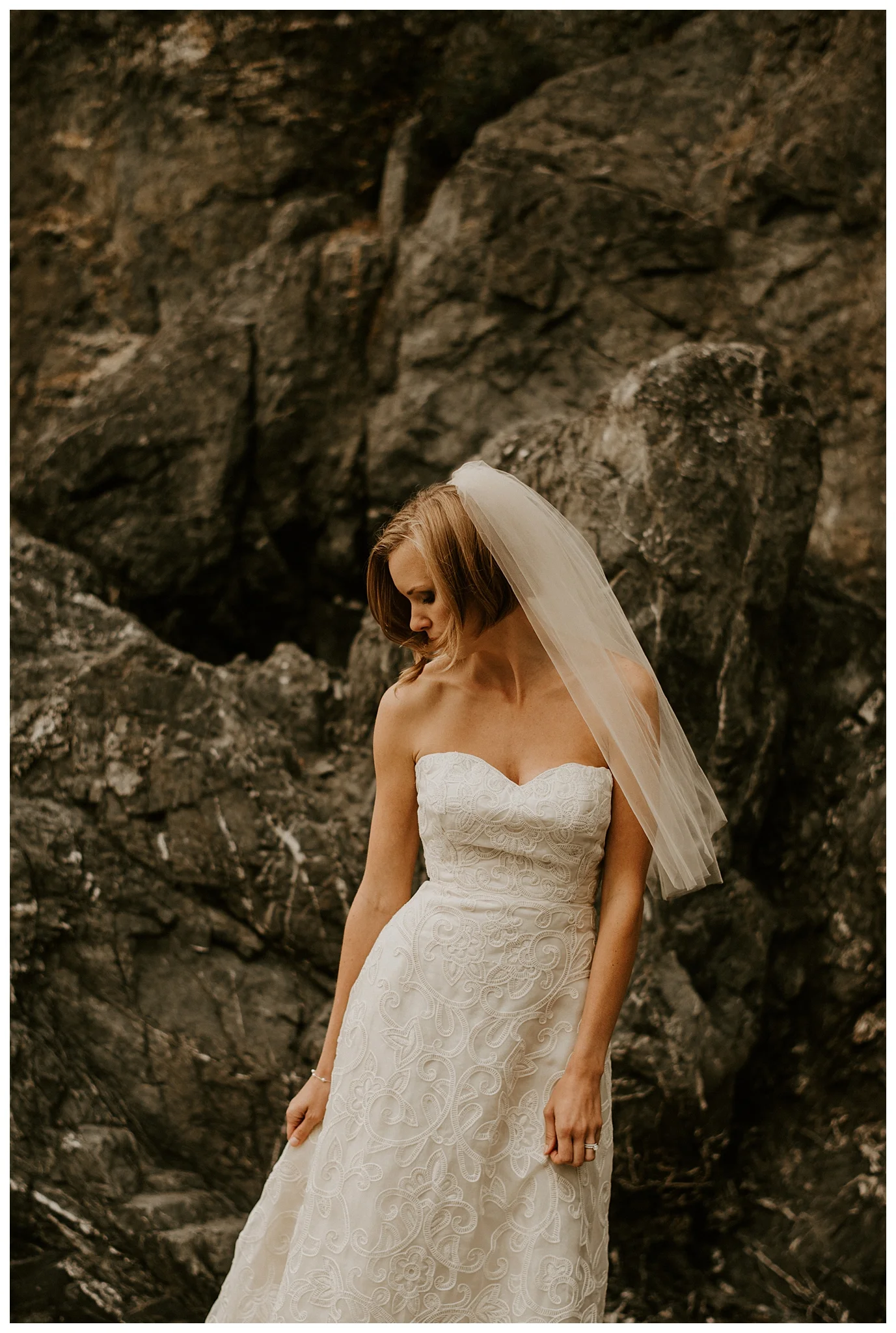 Moody Deception Pass State Park Elopement by Seattle Wedding Photographer, Kamra Fuller Photography