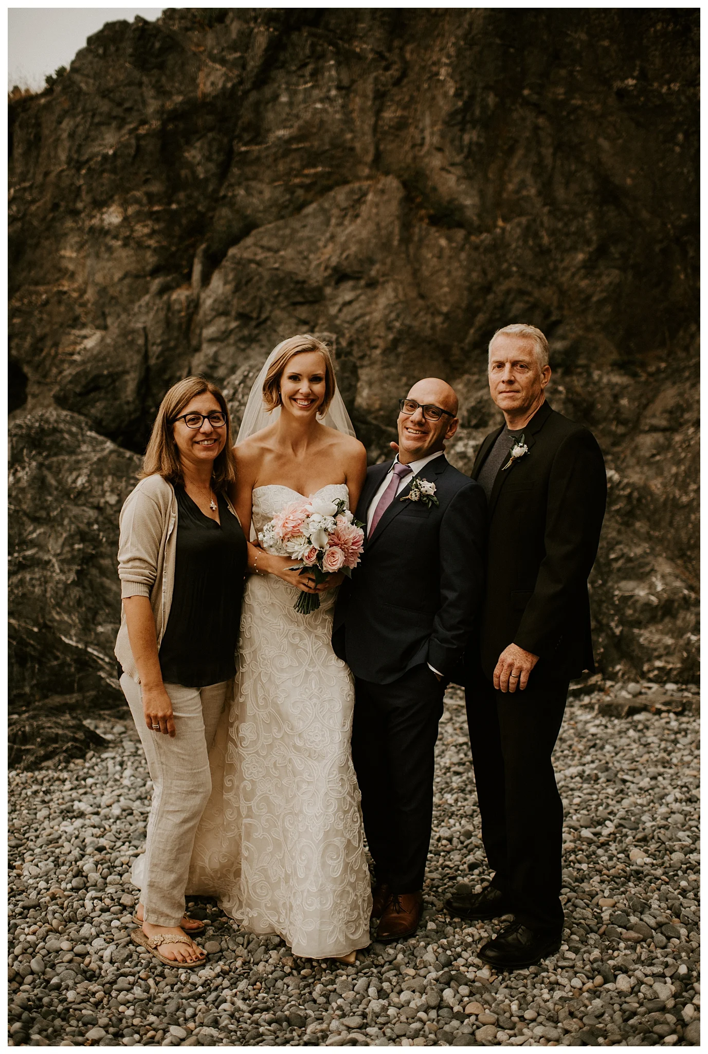 Moody Deception Pass State Park Elopement by Seattle Wedding Photographer, Kamra Fuller Photography