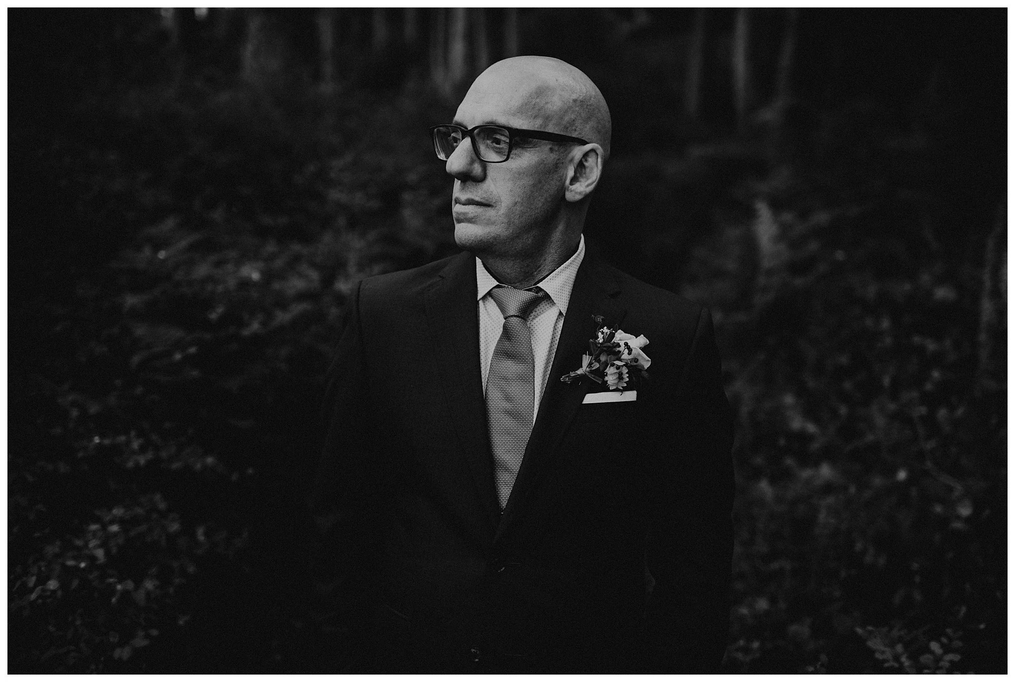 Moody Deception Pass State Park Elopement by Seattle Wedding Photographer, Kamra Fuller Photography
