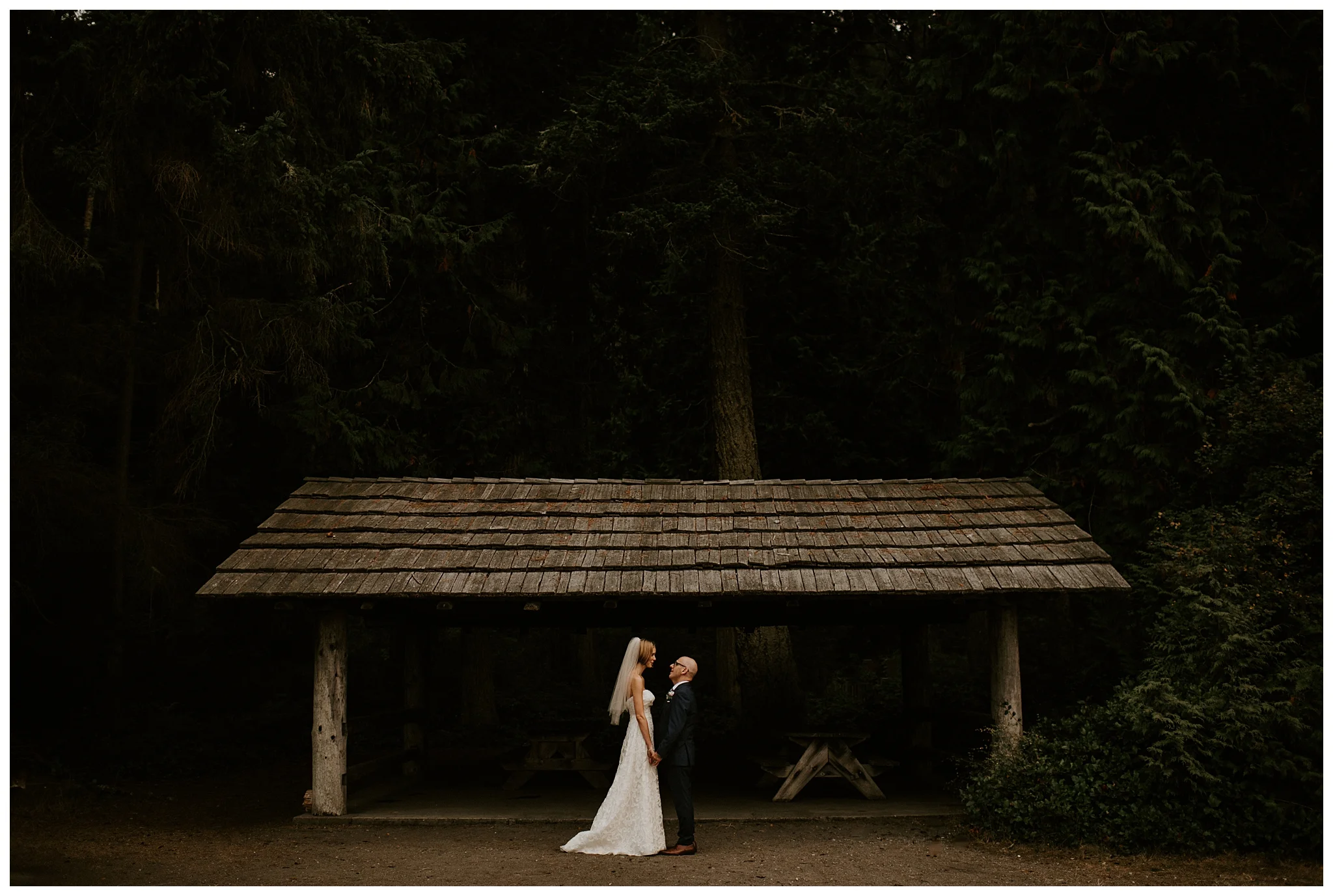 Moody Deception Pass State Park Elopement by Seattle Wedding Photographer, Kamra Fuller Photography