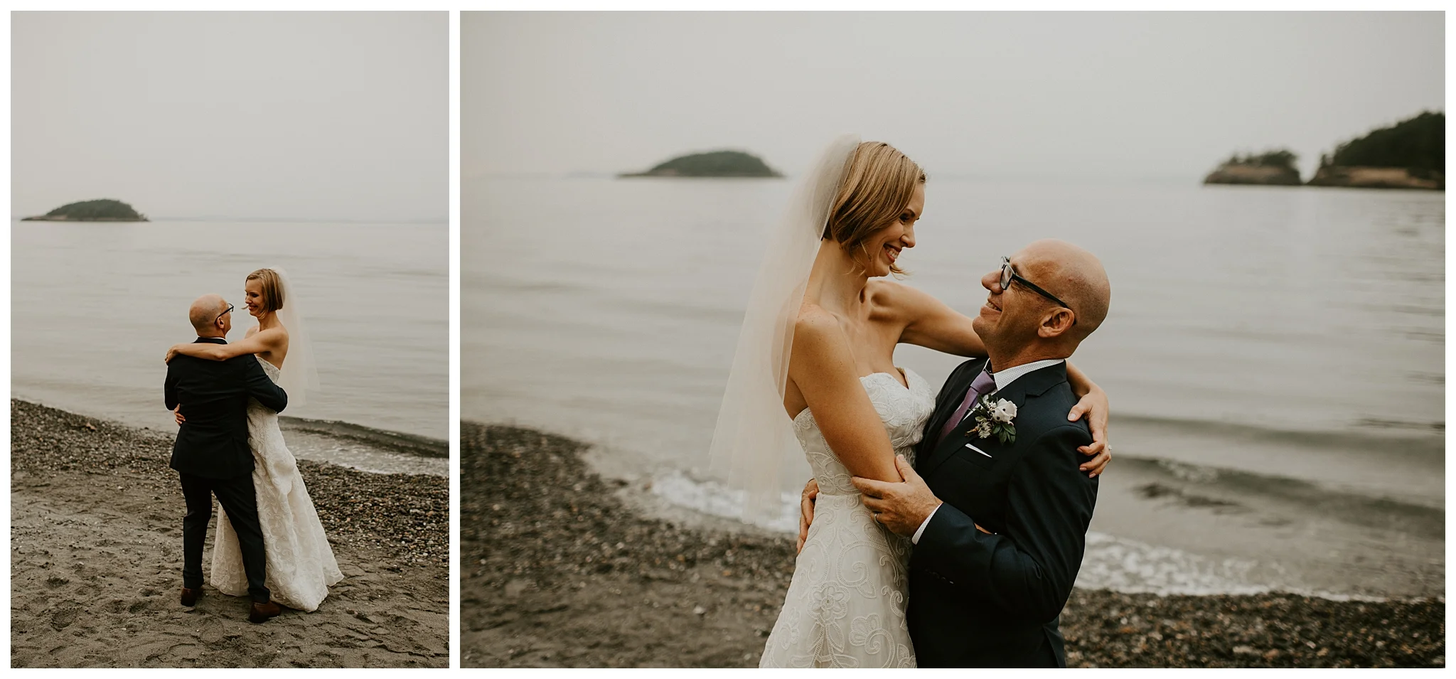 Moody Deception Pass State Park Elopement by Seattle Wedding Photographer, Kamra Fuller Photography