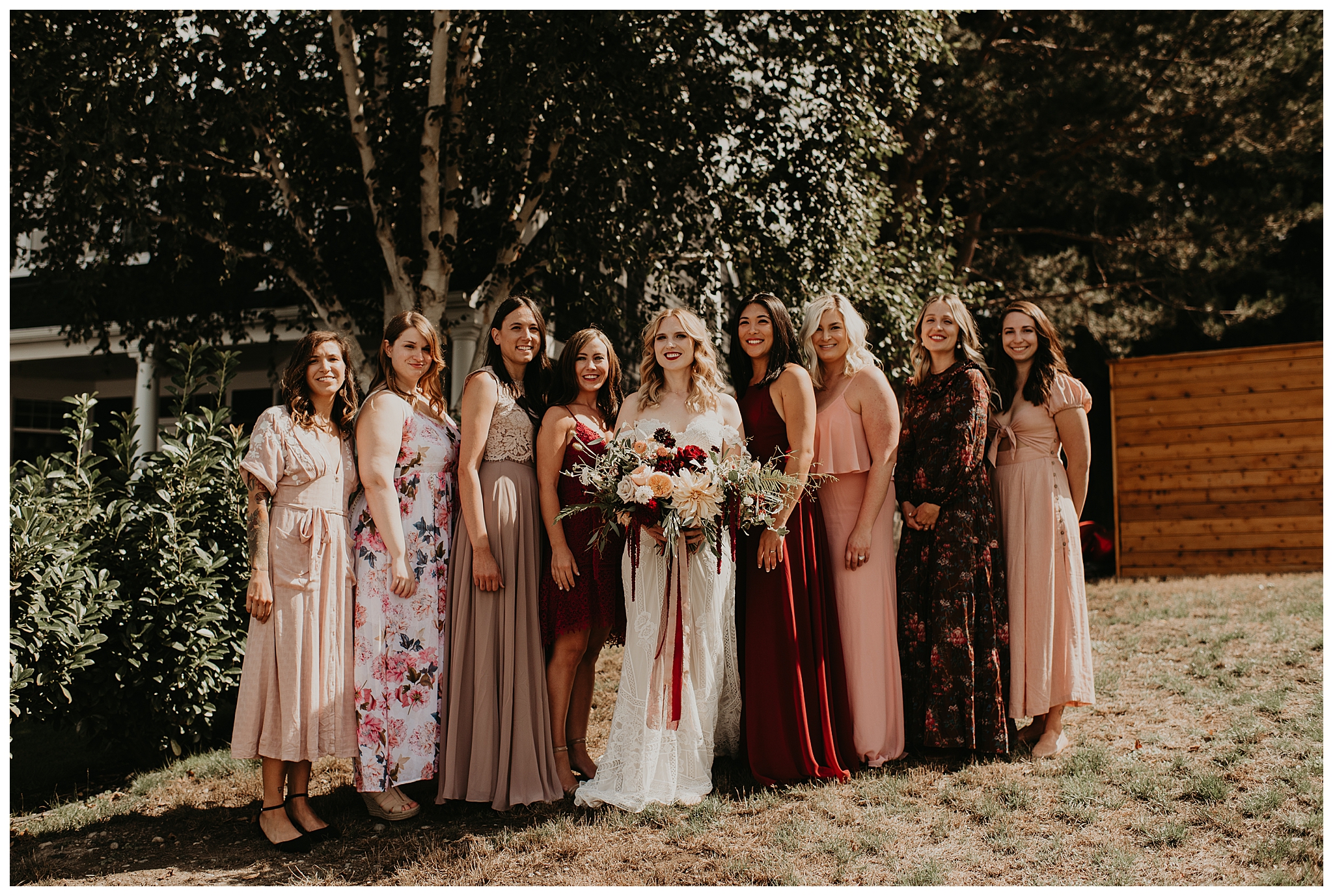 Ashley and Peter's Bohemian Woodland Wedding at Kitsap Memorial State Park, Poulsbo, WA by Seattle Wedding Photographer, Kamra Fuller Photography