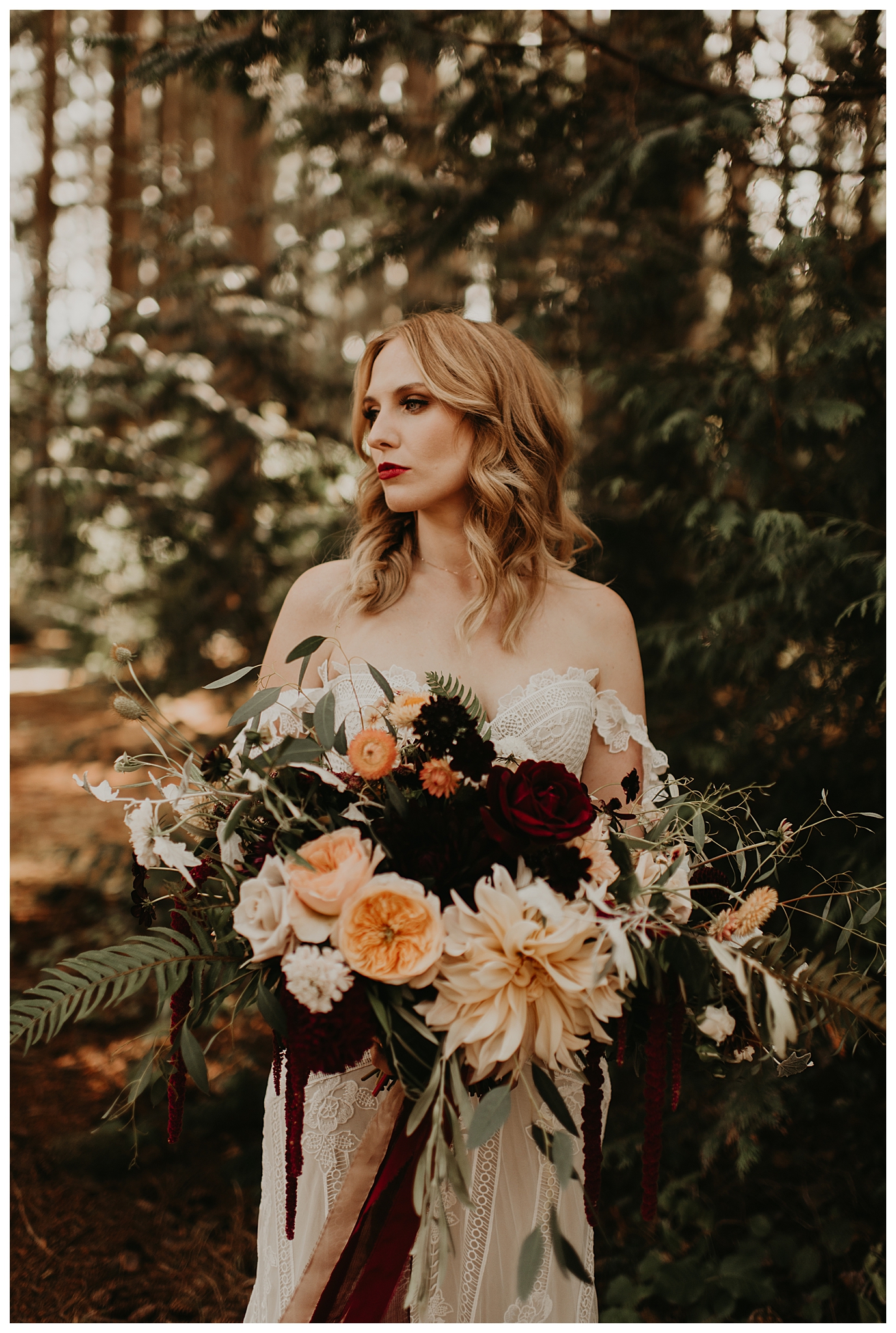 Ashley and Peter's Bohemian Woodland Wedding at Kitsap Memorial State Park, Poulsbo, WA by Seattle Wedding Photographer, Kamra Fuller Photography