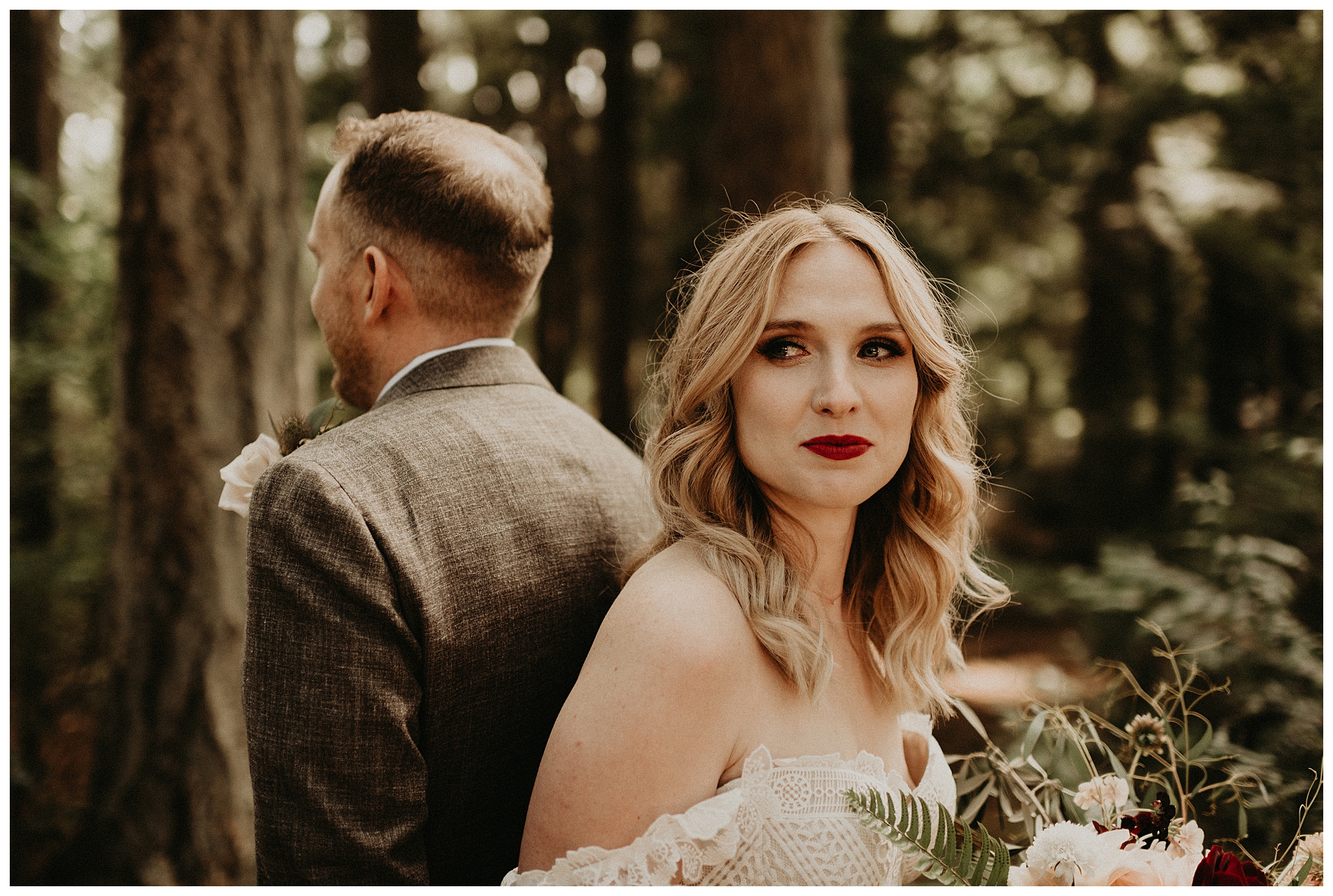 Ashley and Peter's Bohemian Woodland Wedding at Kitsap Memorial State Park, Poulsbo, WA by Seattle Wedding Photographer, Kamra Fuller Photography