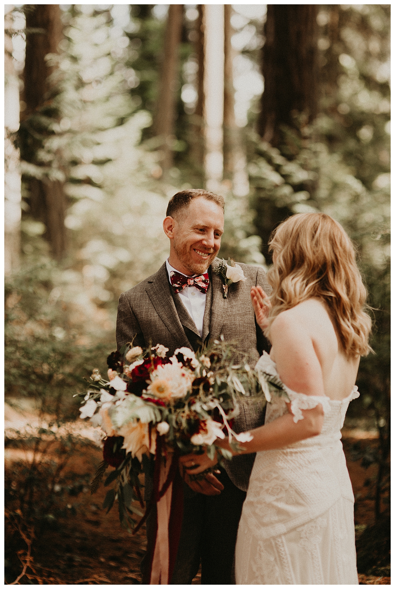 Ashley and Peter's Bohemian Woodland Wedding at Kitsap Memorial State Park, Poulsbo, WA by Seattle Wedding Photographer, Kamra Fuller Photography