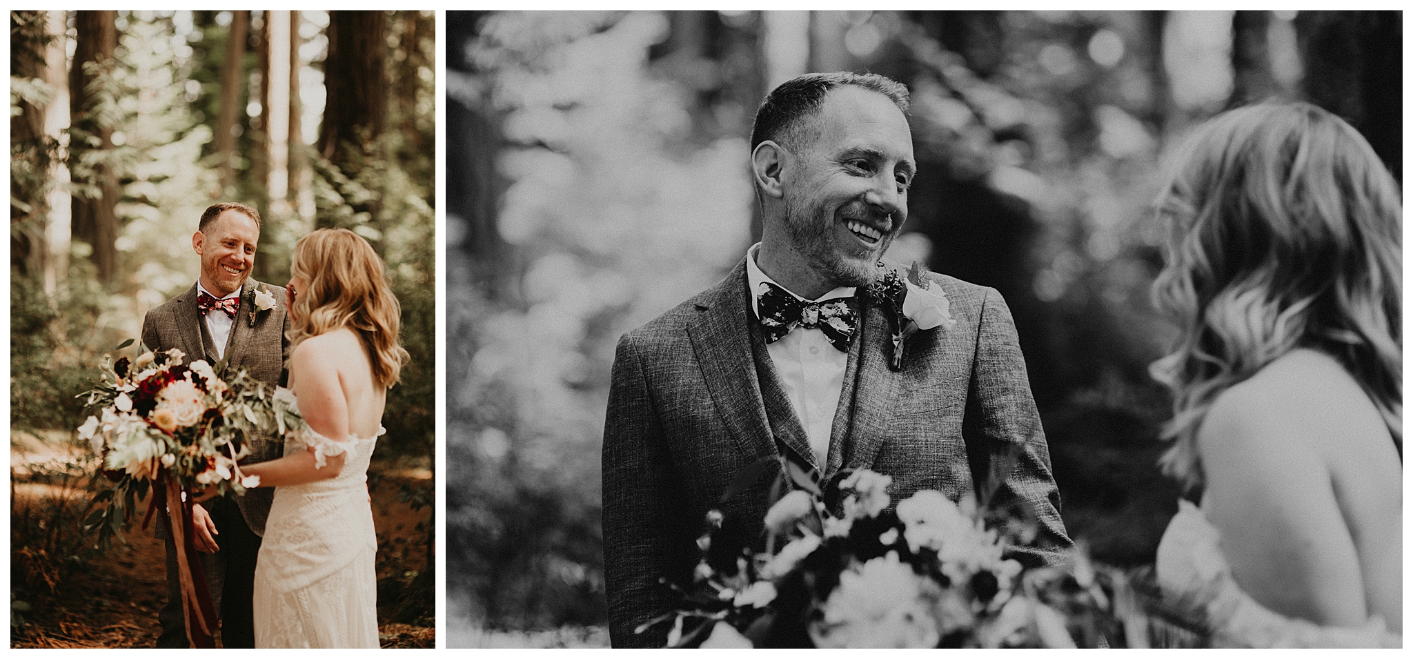 Ashley and Peter's Bohemian Woodland Wedding at Kitsap Memorial State Park, Poulsbo, WA by Seattle Wedding Photographer, Kamra Fuller Photography