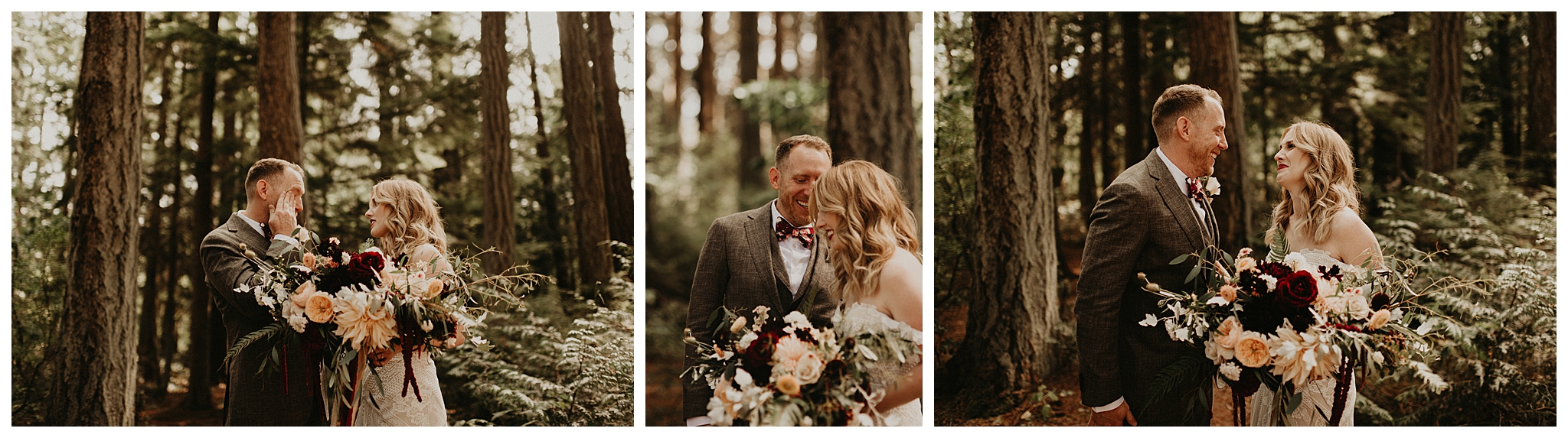 Ashley and Peter's Bohemian Woodland Wedding at Kitsap Memorial State Park, Poulsbo, WA by Seattle Wedding Photographer, Kamra Fuller Photography