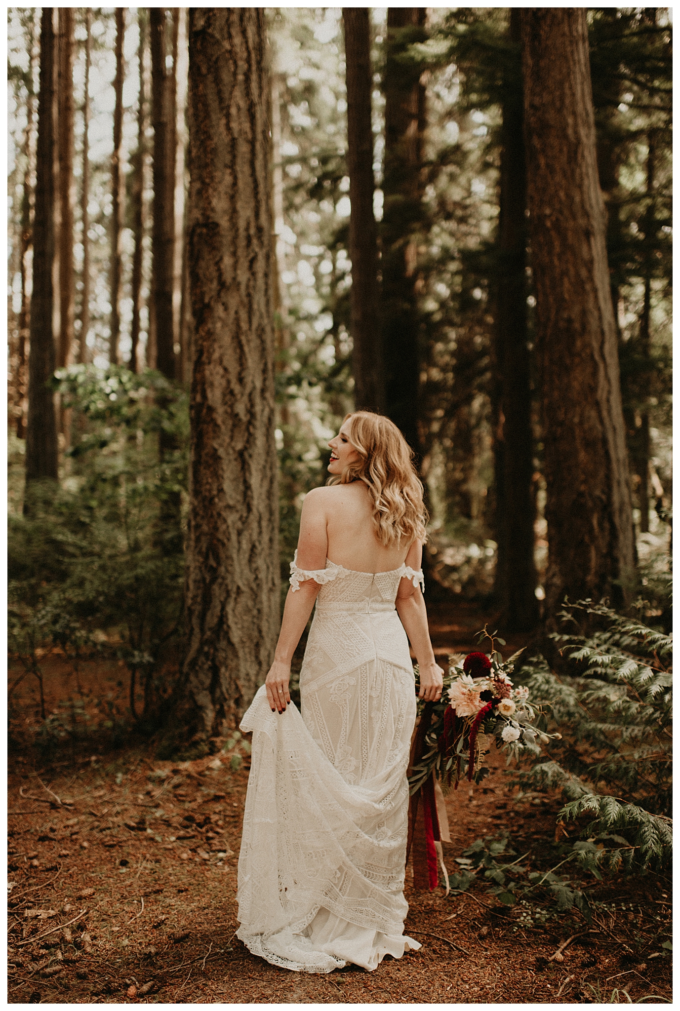 Ashley and Peter's Bohemian Woodland Wedding at Kitsap Memorial State Park, Poulsbo, WA by Seattle Wedding Photographer, Kamra Fuller Photography