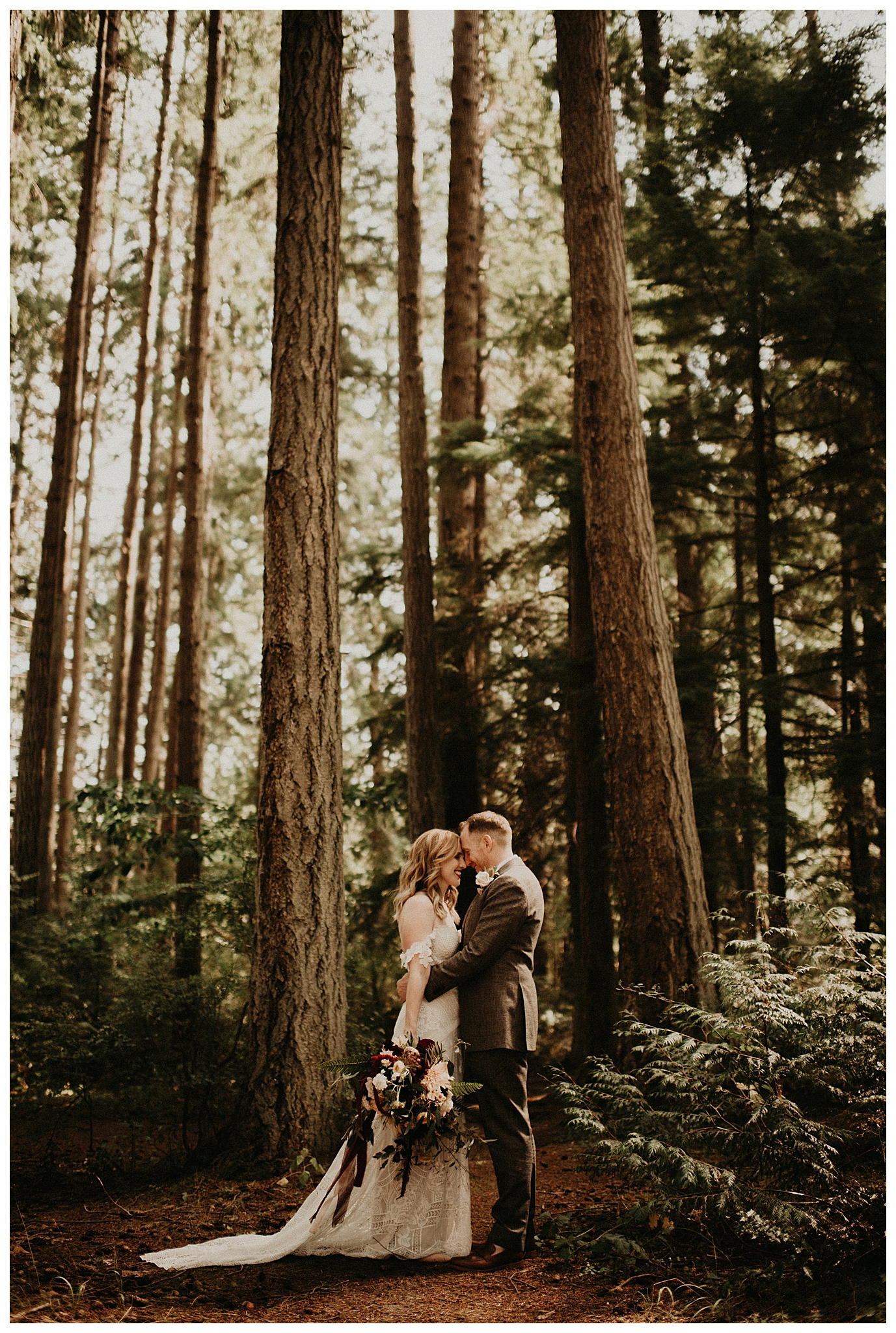 Ashley and Peter's Bohemian Woodland Wedding at Kitsap Memorial State Park, Poulsbo, WA by Seattle Wedding Photographer, Kamra Fuller Photography