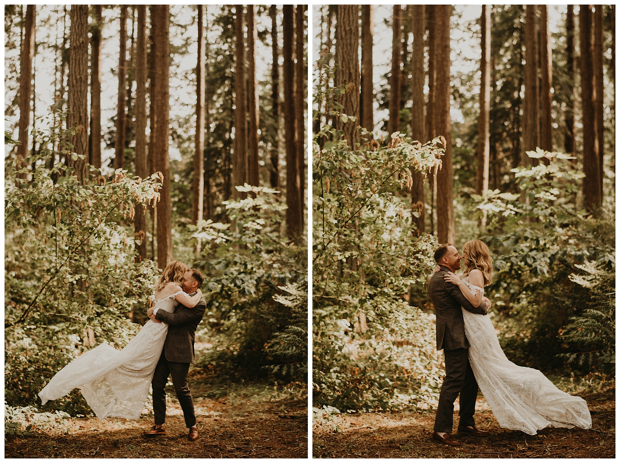 Ashley and Peter's Bohemian Woodland Wedding at Kitsap Memorial State Park, Poulsbo, WA by Seattle Wedding Photographer, Kamra Fuller Photography