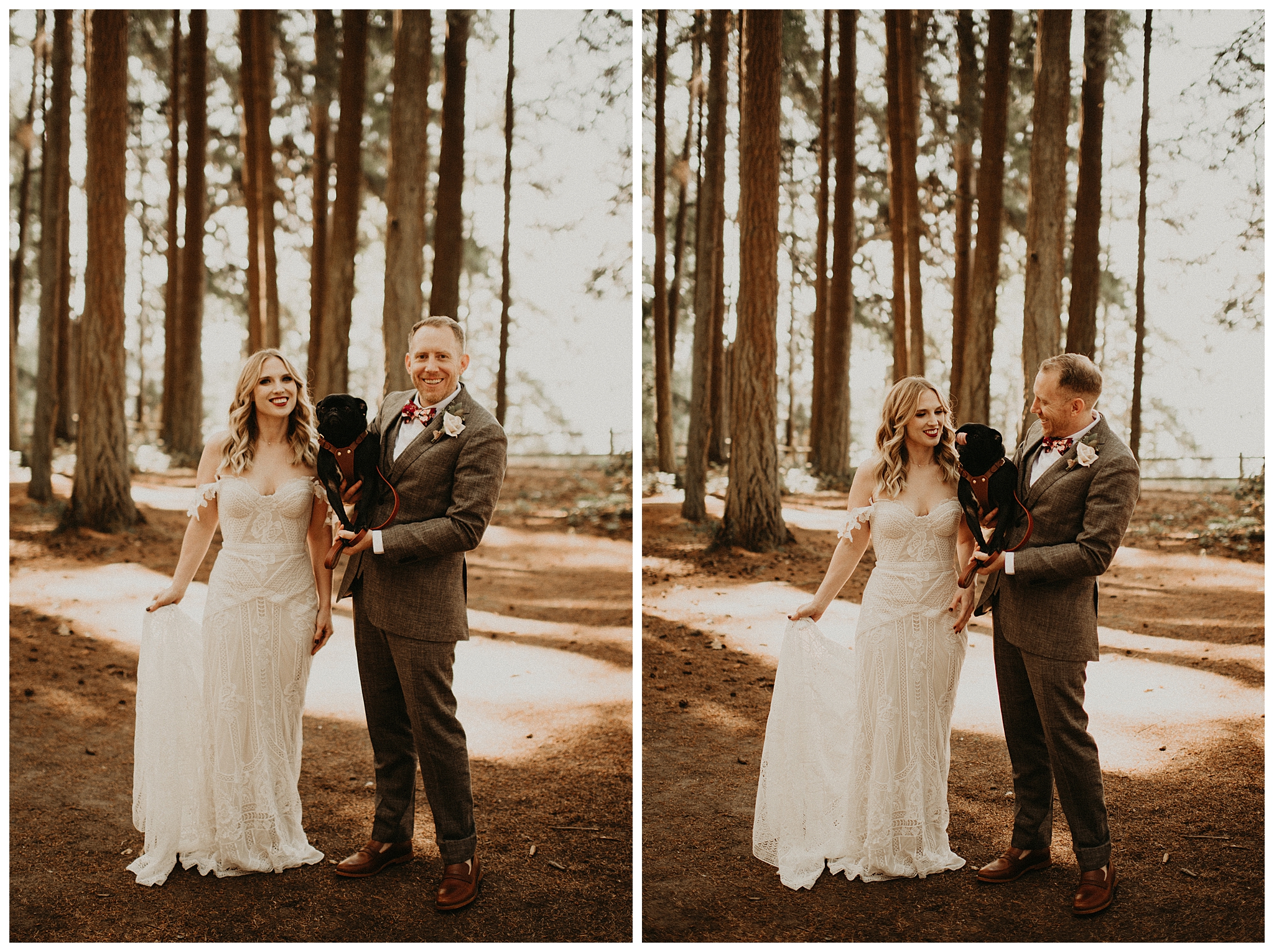 Ashley and Peter's Bohemian Woodland Wedding at Kitsap Memorial State Park, Poulsbo, WA by Seattle Wedding Photographer, Kamra Fuller Photography