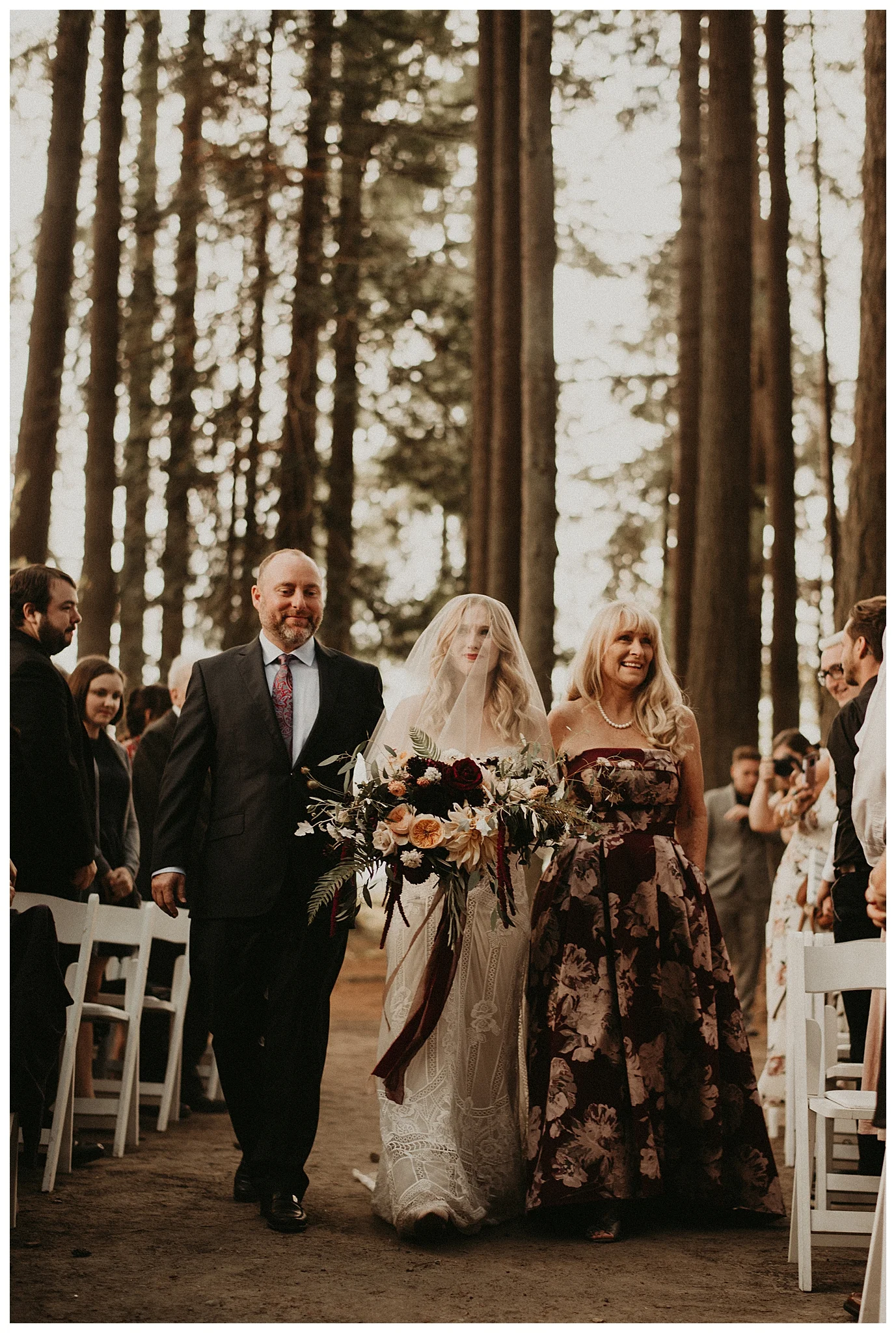 Ashley and Peter's Bohemian Woodland Wedding at Kitsap Memorial State Park, Poulsbo, WA by Seattle Wedding Photographer, Kamra Fuller Photography