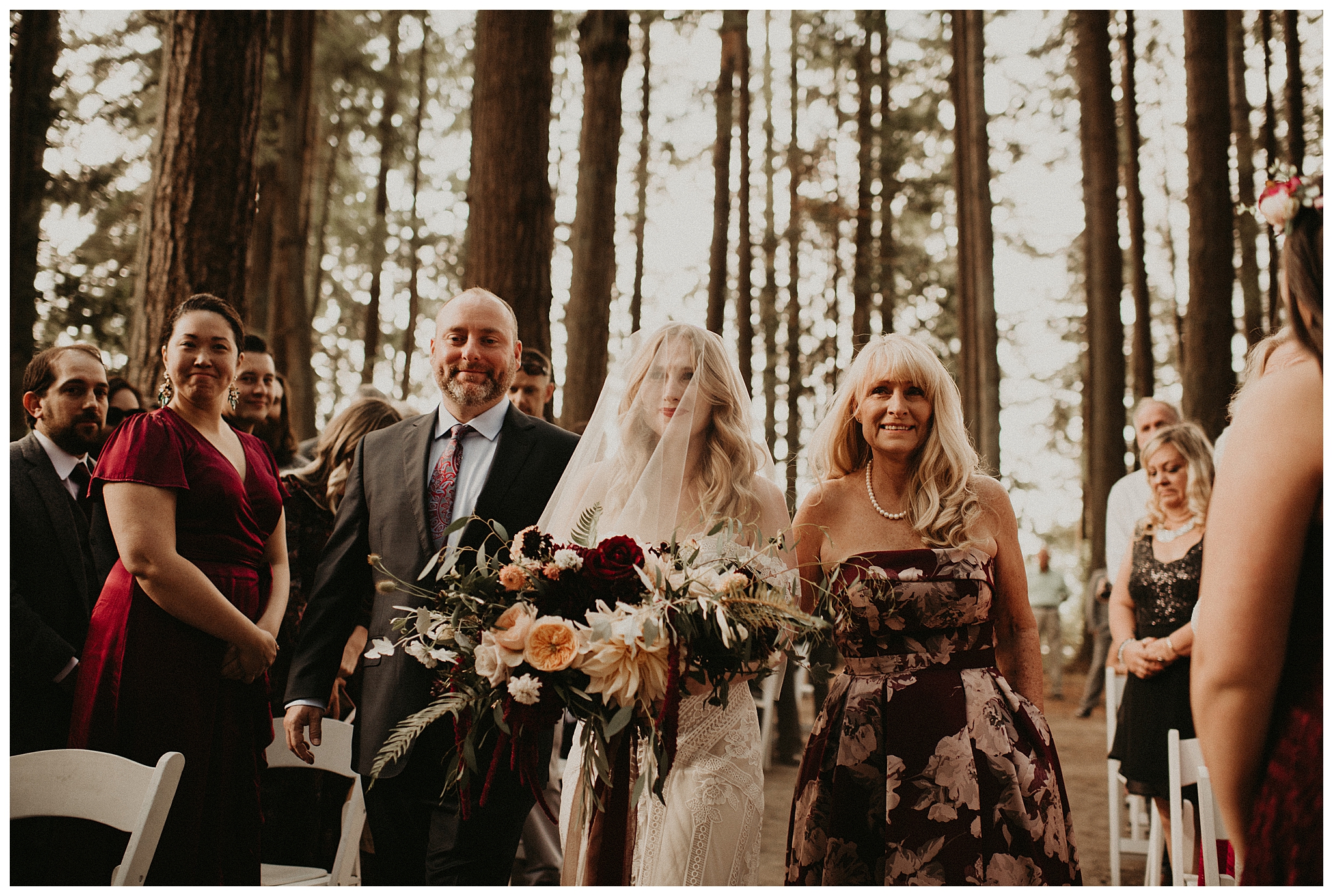 Ashley and Peter's Bohemian Woodland Wedding at Kitsap Memorial State Park, Poulsbo, WA by Seattle Wedding Photographer, Kamra Fuller Photography