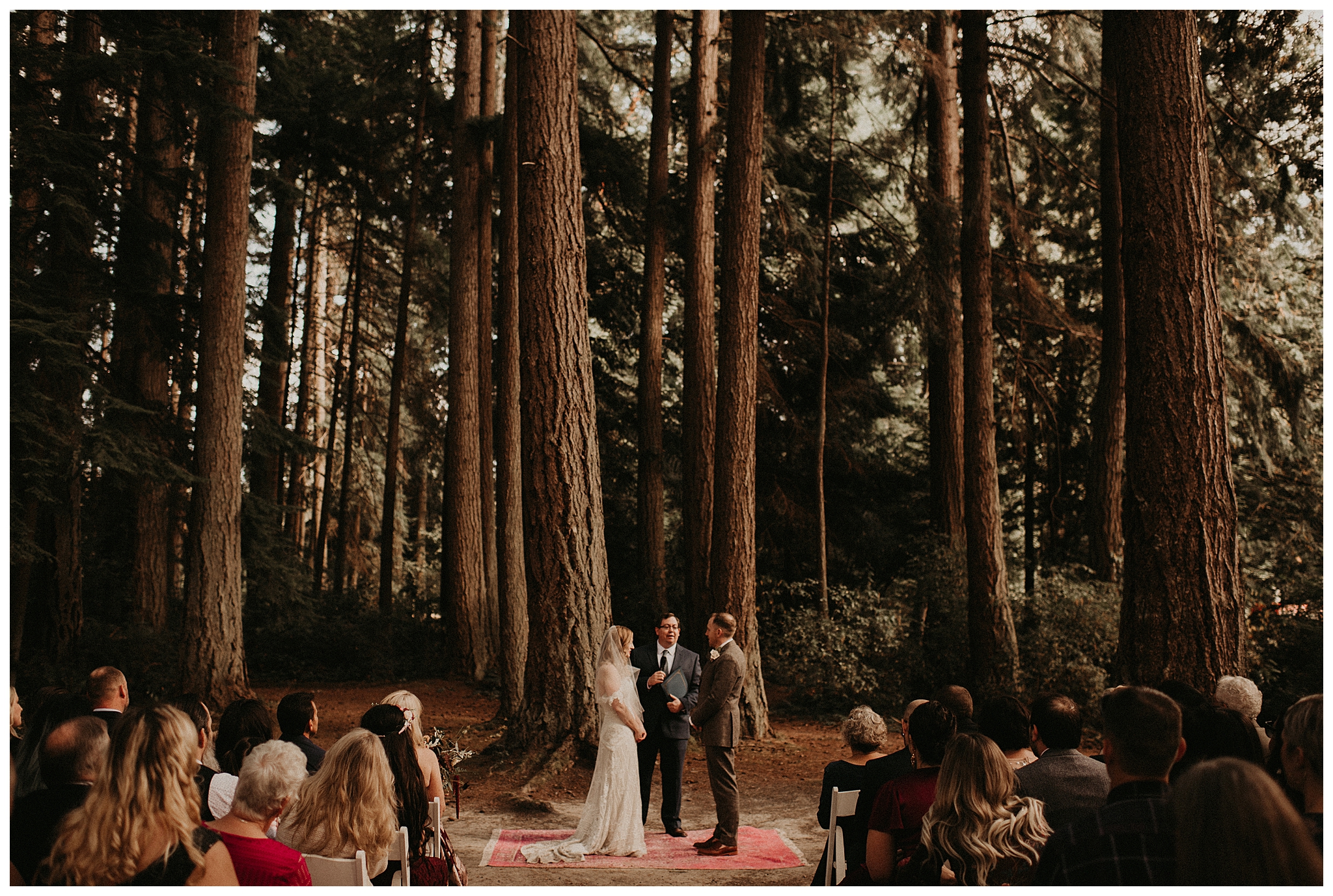 Ashley and Peter's Bohemian Woodland Wedding at Kitsap Memorial State Park, Poulsbo, WA by Seattle Wedding Photographer, Kamra Fuller Photography