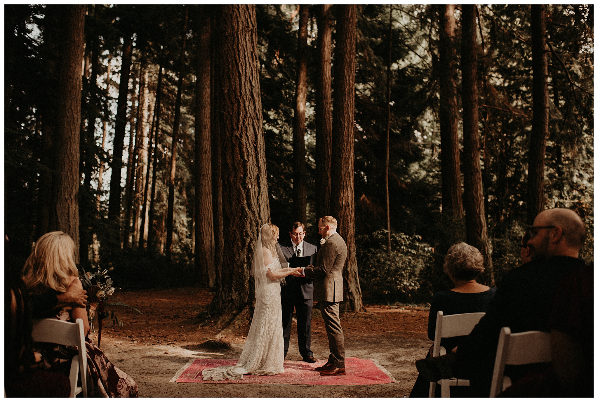 Ashley and Peter's Bohemian Woodland Wedding at Kitsap Memorial State Park, Poulsbo, WA by Seattle Wedding Photographer, Kamra Fuller Photography