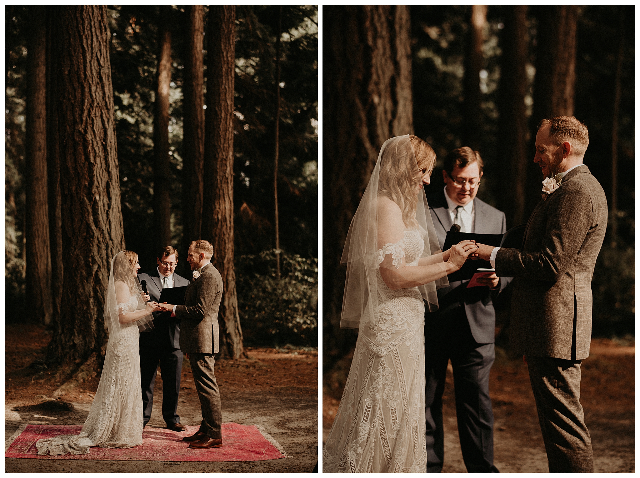 Ashley and Peter's Bohemian Woodland Wedding at Kitsap Memorial State Park, Poulsbo, WA by Seattle Wedding Photographer, Kamra Fuller Photography