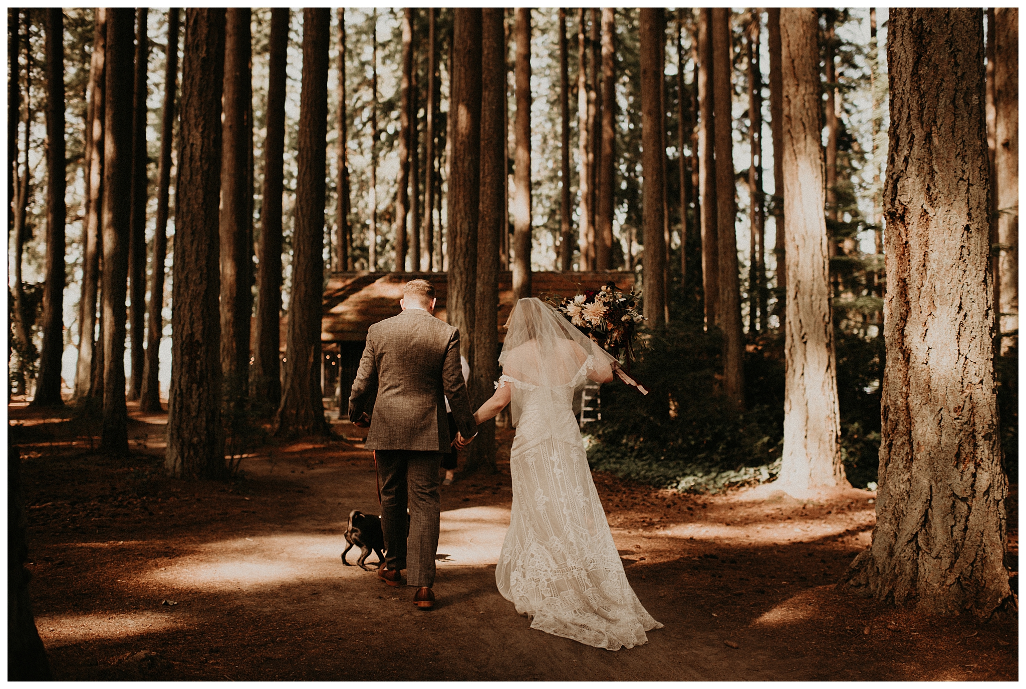 Ashley and Peter's Bohemian Woodland Wedding at Kitsap Memorial State Park, Poulsbo, WA by Seattle Wedding Photographer, Kamra Fuller Photography