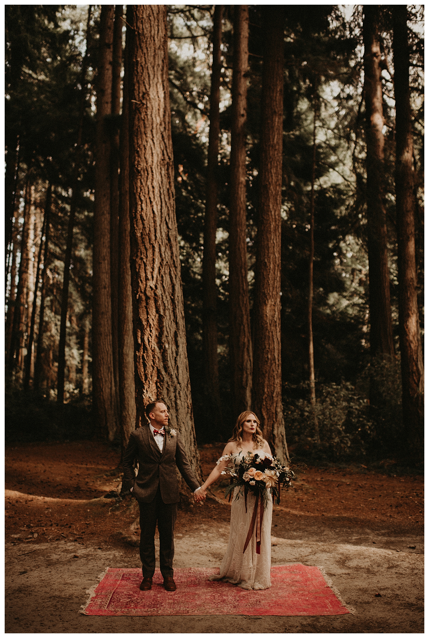 Ashley and Peter's Bohemian Woodland Wedding at Kitsap Memorial State Park, Poulsbo, WA by Seattle Wedding Photographer, Kamra Fuller Photography