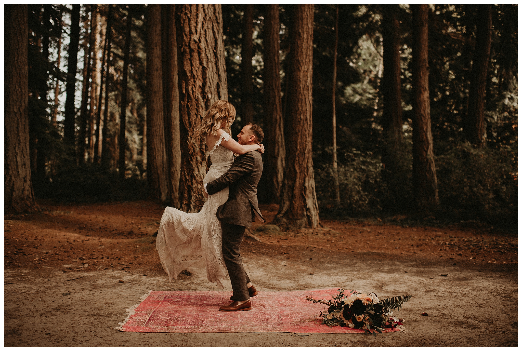 Ashley and Peter's Bohemian Woodland Wedding at Kitsap Memorial State Park, Poulsbo, WA by Seattle Wedding Photographer, Kamra Fuller Photography