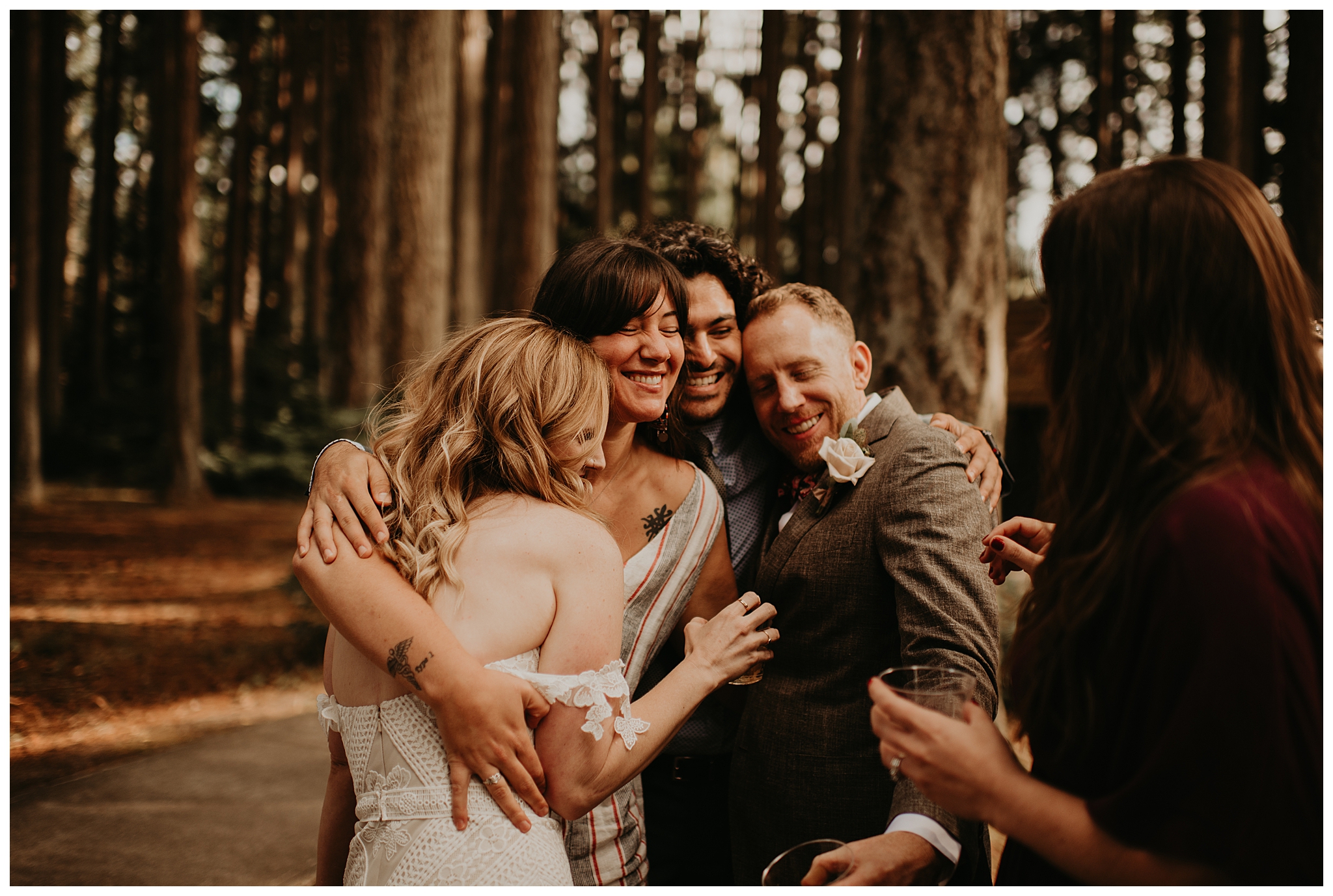 Ashley and Peter's Bohemian Woodland Wedding at Kitsap Memorial State Park, Poulsbo, WA by Seattle Wedding Photographer, Kamra Fuller Photography