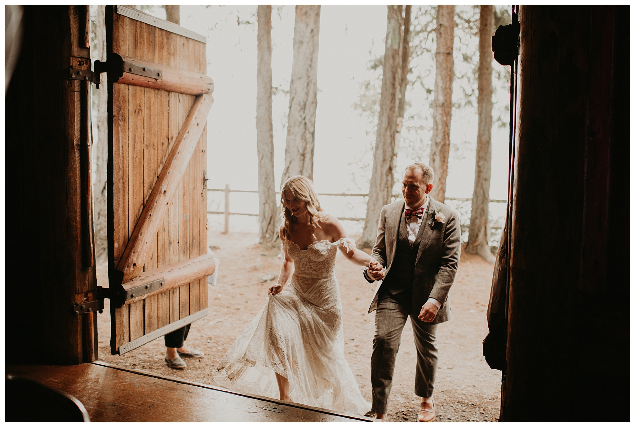 Ashley and Peter's Bohemian Woodland Wedding at Kitsap Memorial State Park, Poulsbo, WA by Seattle Wedding Photographer, Kamra Fuller Photography