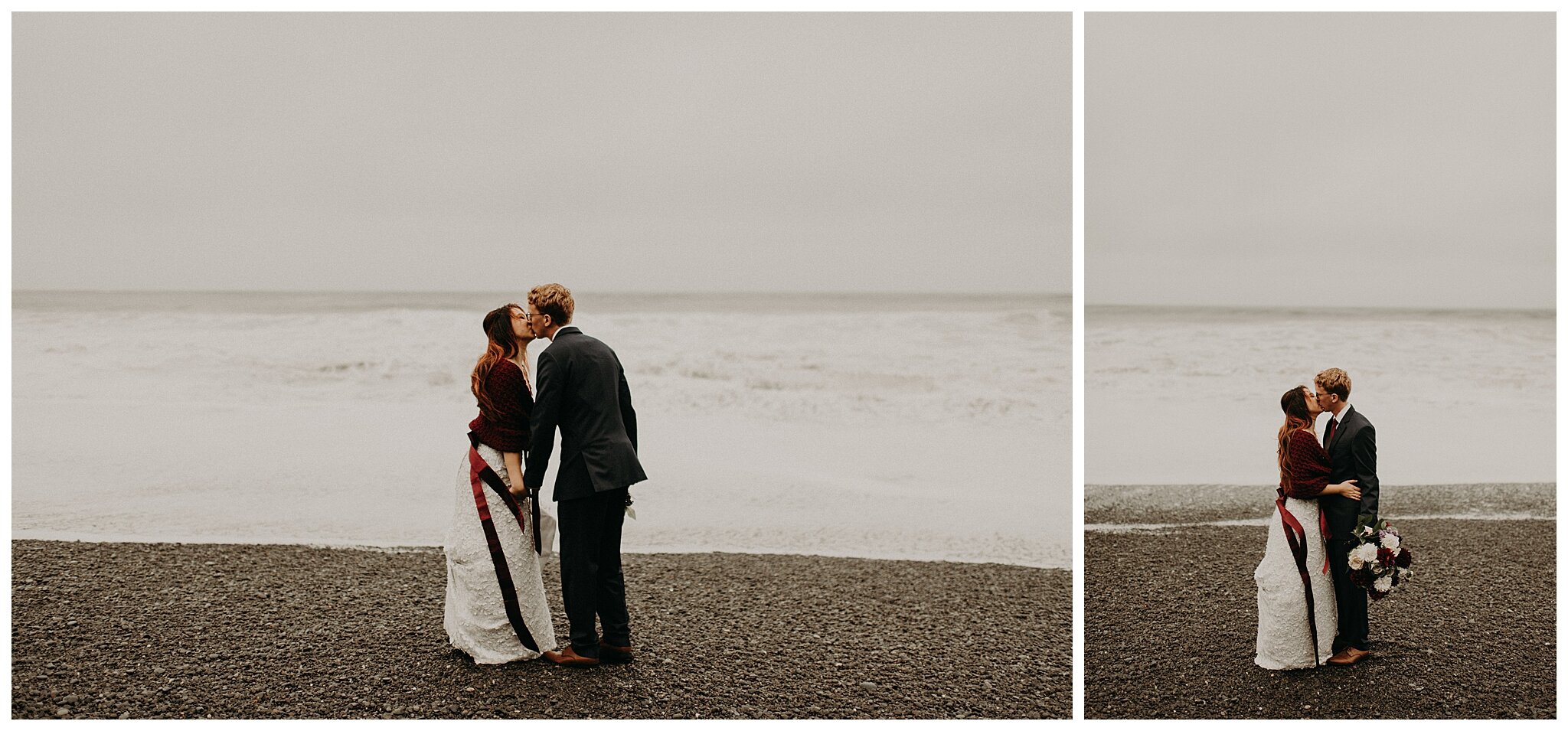 Amanda + David Wedding Portraits - Rialto Beach, Olympic National Park, Washington - Kamra Fuller Photography