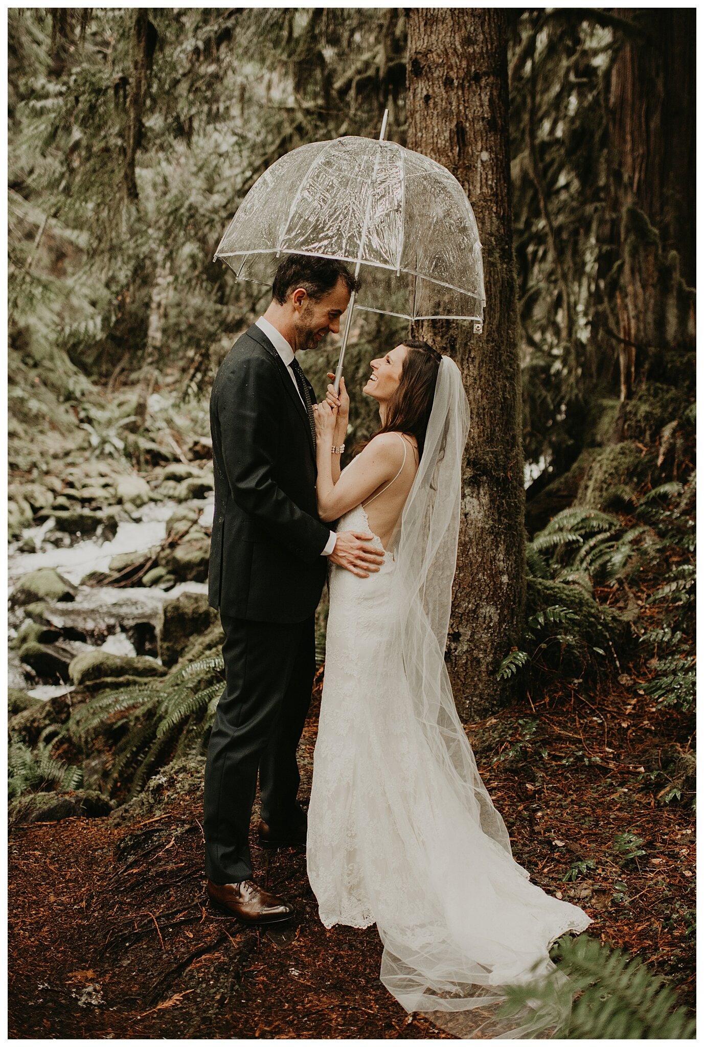 Alexandra + Alan's Mt. Rainier Elopement at Copper Creek Inn and Longmire Bridge by Seattle Wedding Photographer, Kamra Fuller Photography