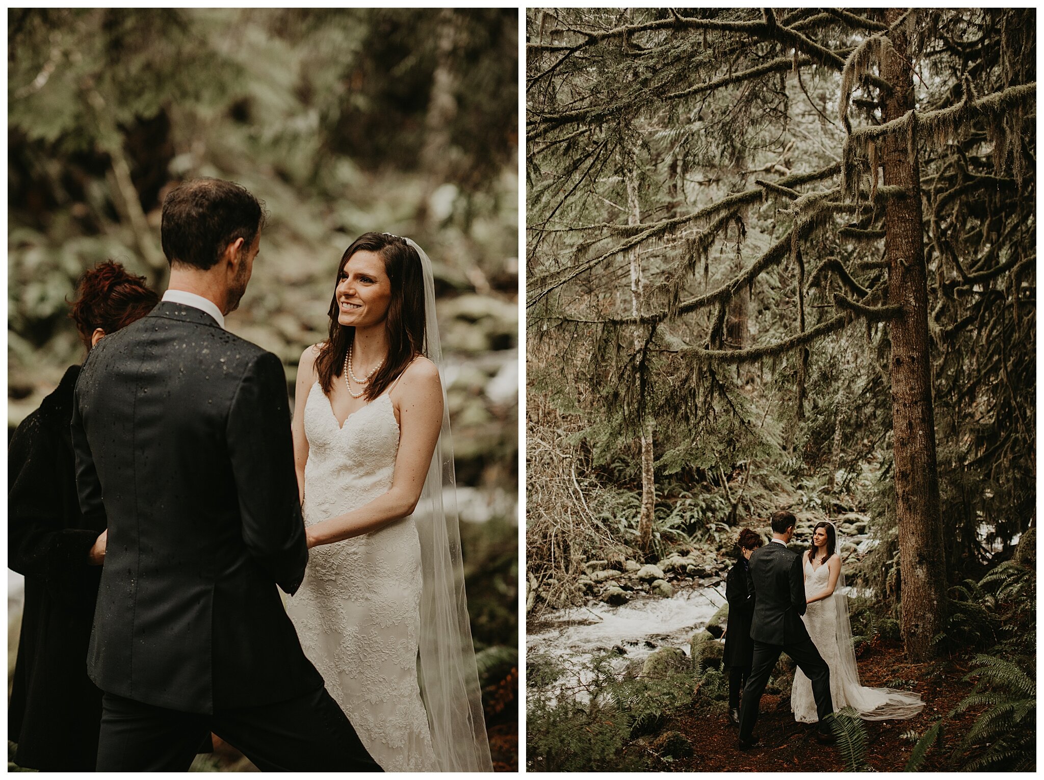 Alexandra + Alan's Mt. Rainier Elopement at Copper Creek Inn and Longmire Bridge by Seattle Wedding Photographer, Kamra Fuller Photography