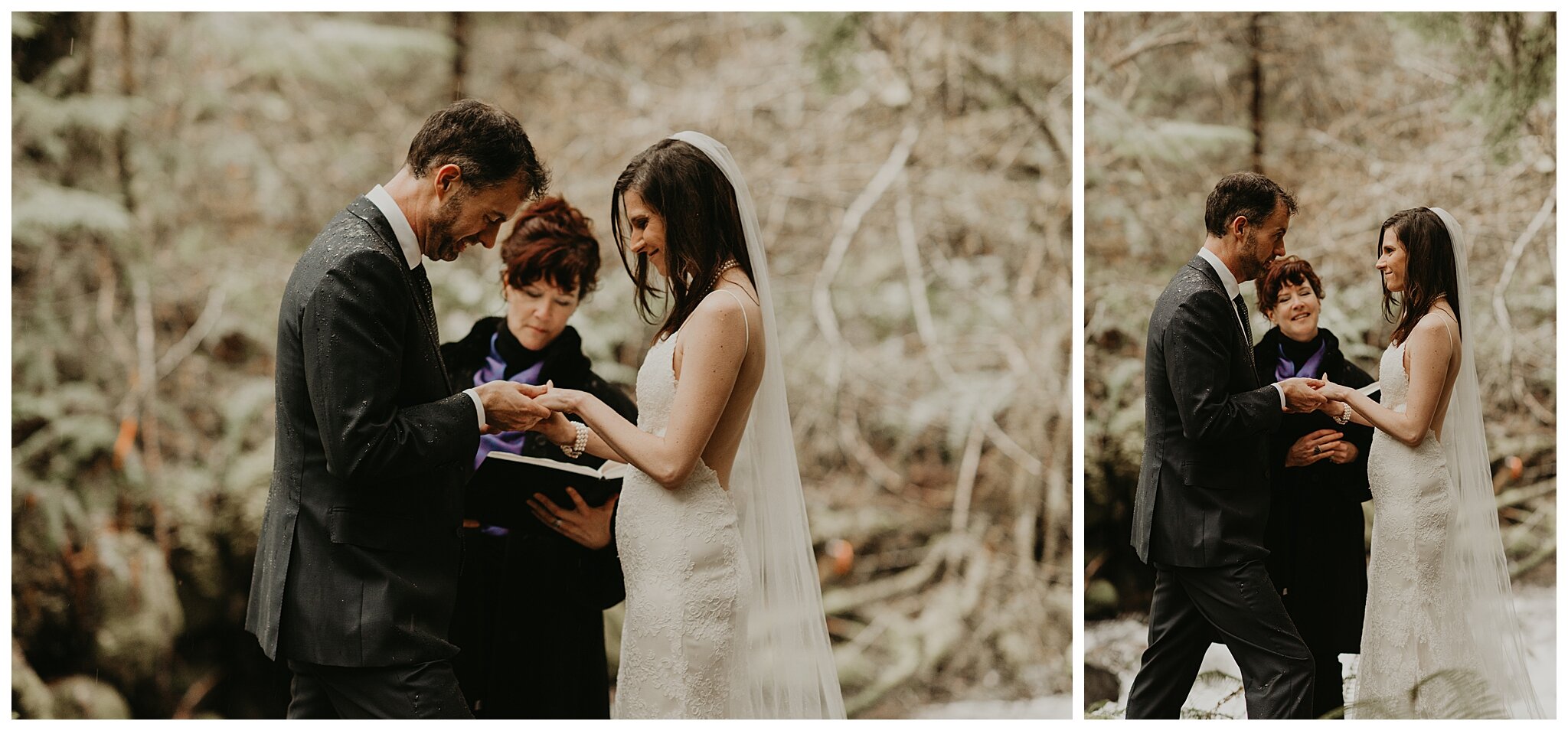 Alexandra + Alan's Mt. Rainier Elopement at Copper Creek Inn and Longmire Bridge by Seattle Wedding Photographer, Kamra Fuller Photography