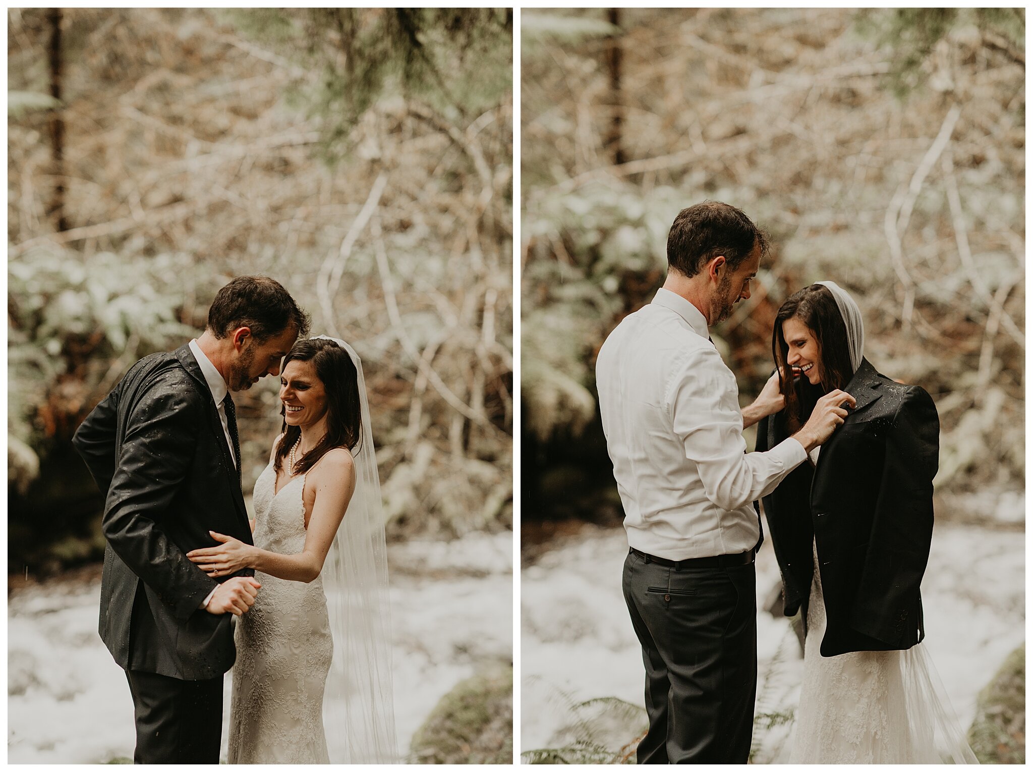 Alexandra + Alan's Mt. Rainier Elopement at Copper Creek Inn and Longmire Bridge by Seattle Wedding Photographer, Kamra Fuller Photography