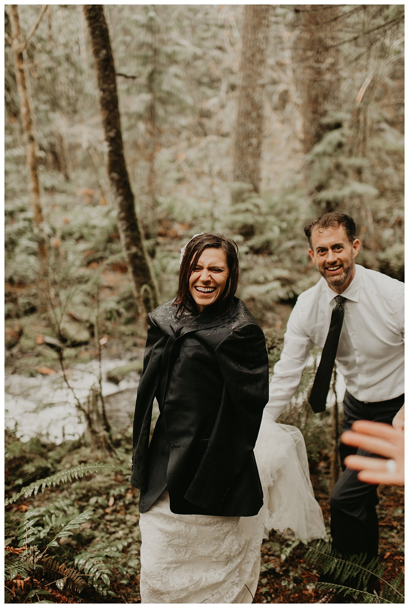 Alexandra + Alan's Mt. Rainier Elopement at Copper Creek Inn and Longmire Bridge by Seattle Wedding Photographer, Kamra Fuller Photography