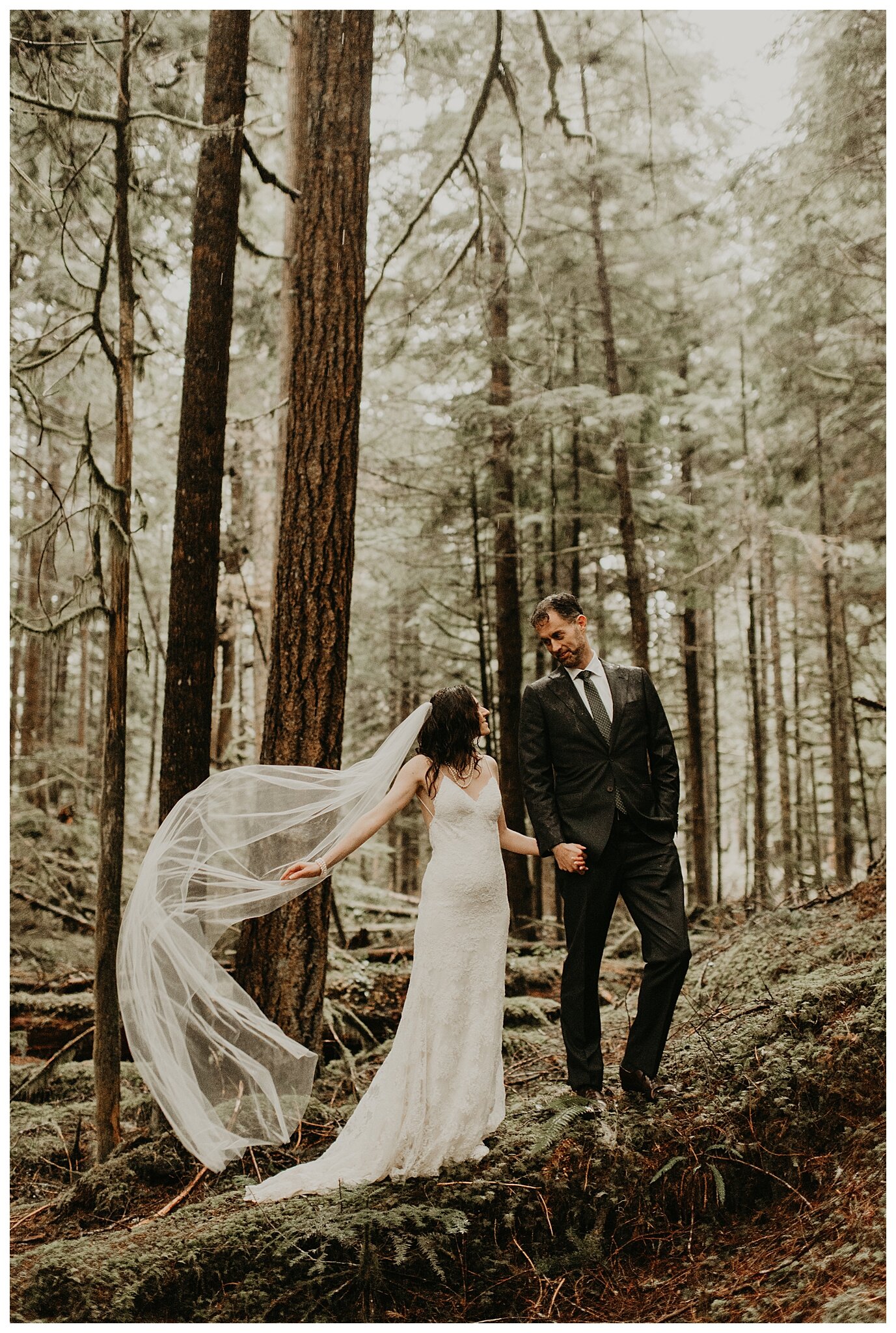 Alexandra + Alan's Mt. Rainier Elopement at Copper Creek Inn and Longmire Bridge by Seattle Wedding Photographer, Kamra Fuller Photography