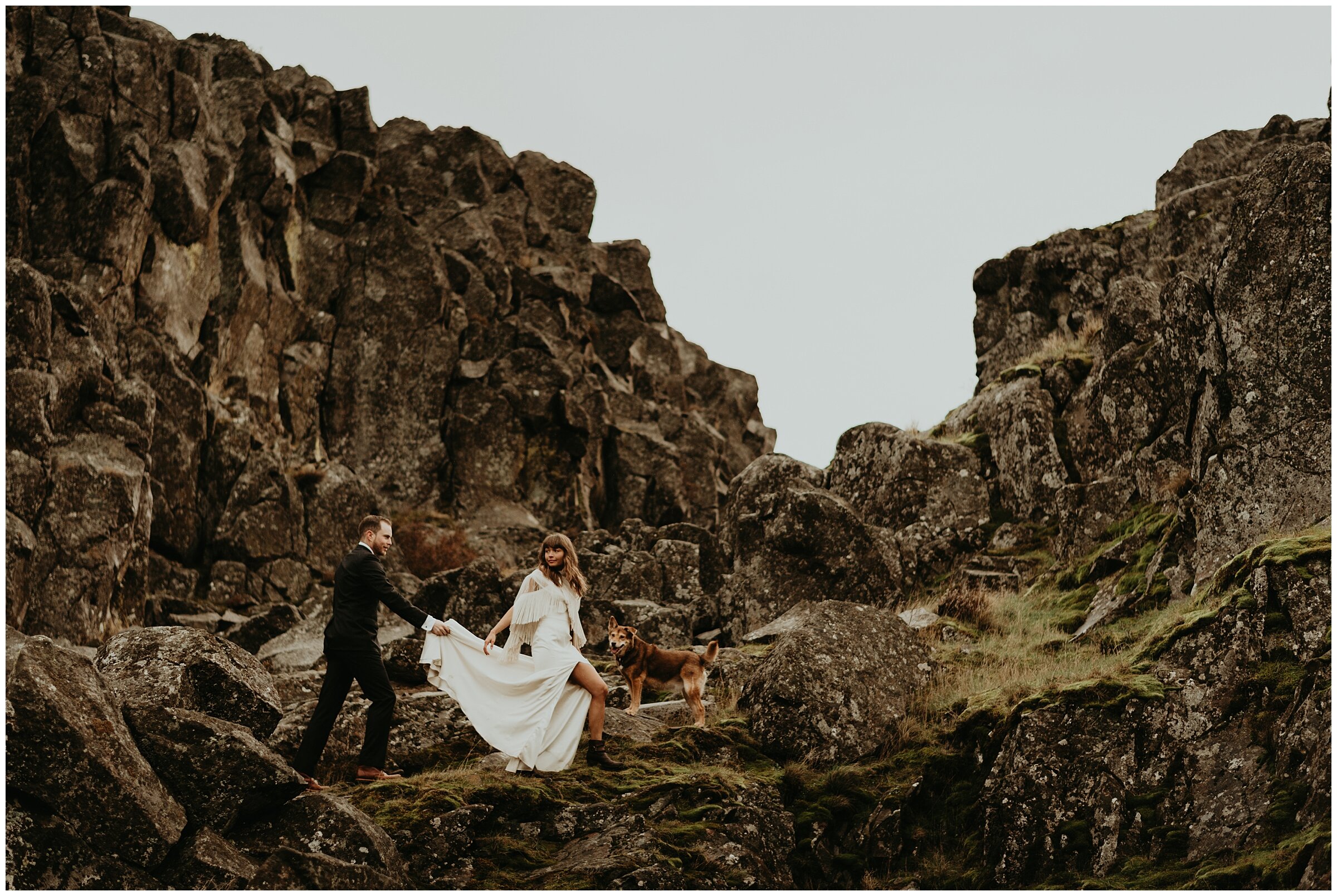 Shane + Cate's Wedding Portrait Session at Horse Thief Butte, Columbia River Gorge by PNW Elopement Photographer, Kamra Fuller Photography