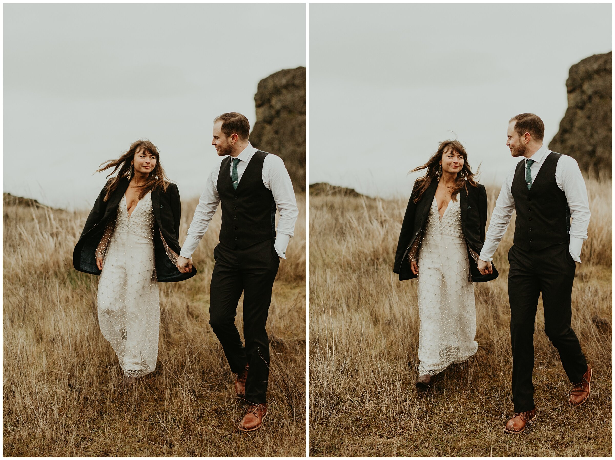 Shane + Cate's Wedding Portrait Session at Horse Thief Butte, Columbia River Gorge by PNW Elopement Photographer, Kamra Fuller Photography
