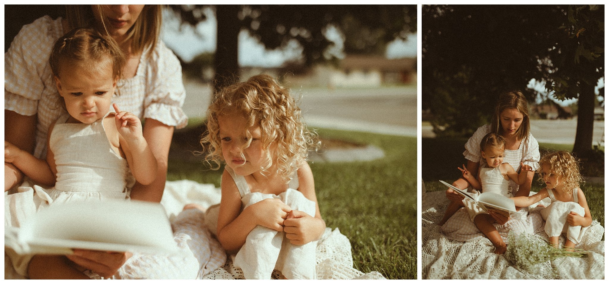 Backyard CottageCore Picnic Motherhood Session in Boise, ID