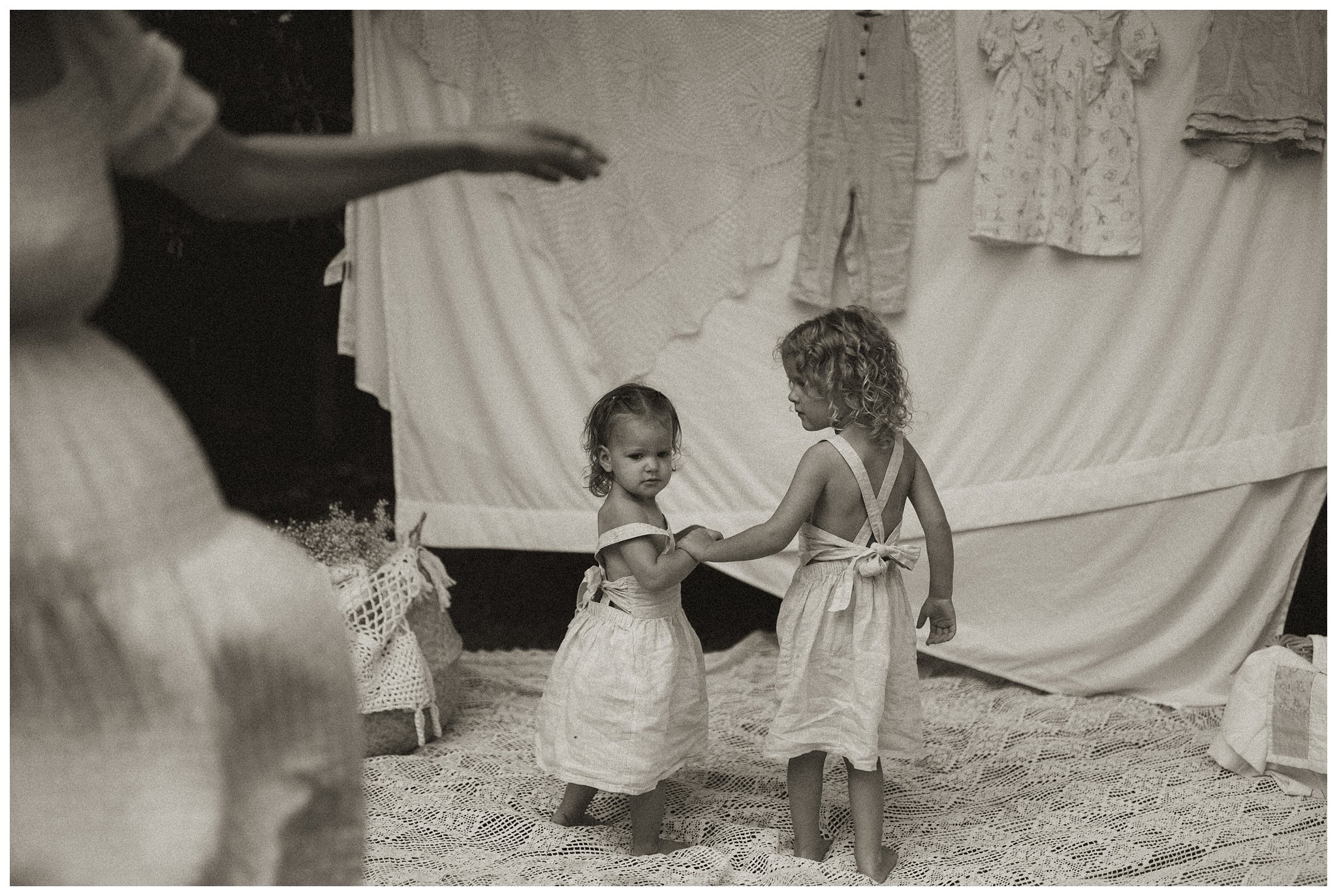 Backyard CottageCore Picnic Motherhood Session in Boise, ID