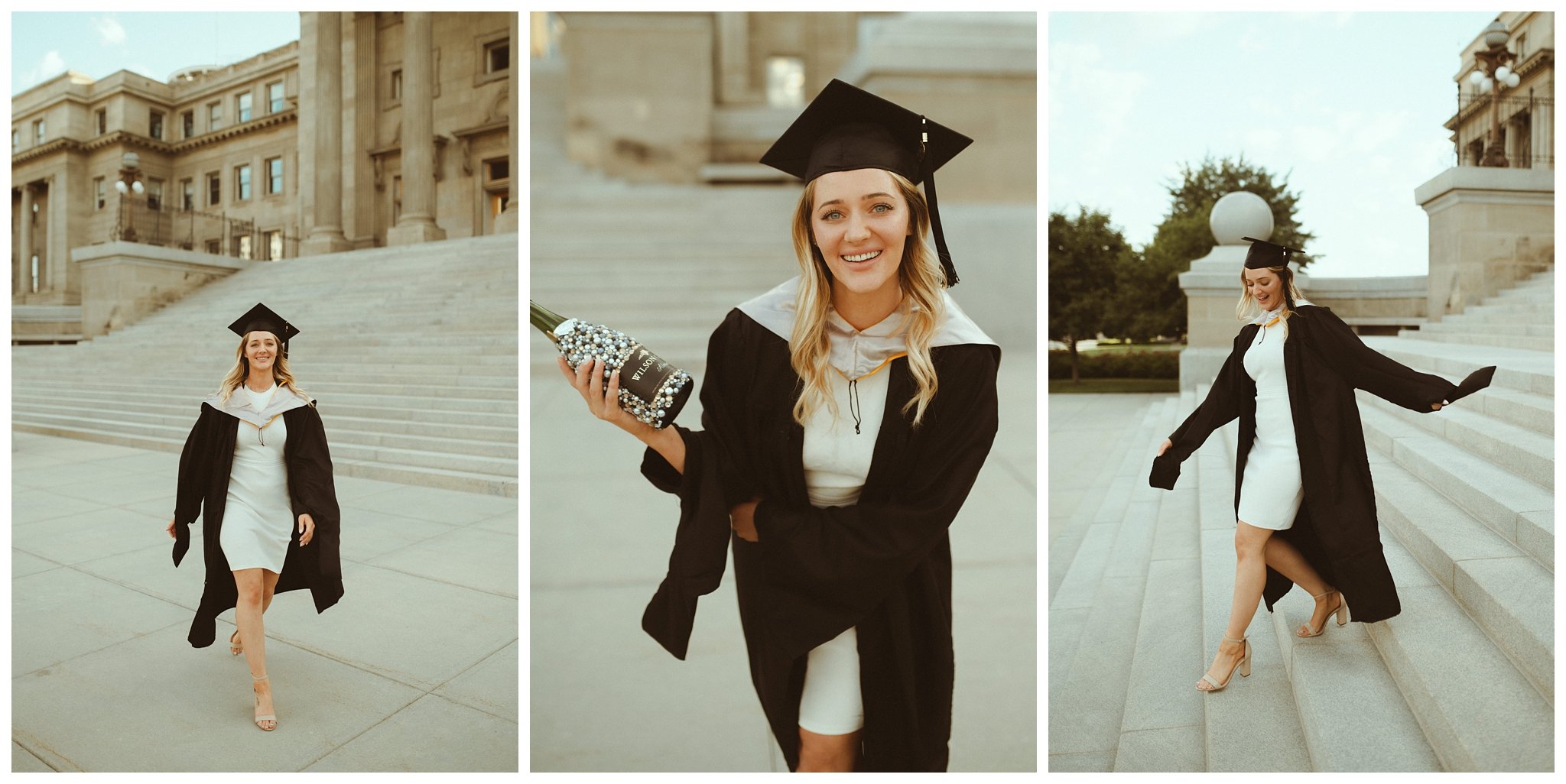 Graduation Portraits at Idaho State Capital Building by Boise Senior Photographer, Kamra Fuller Photography