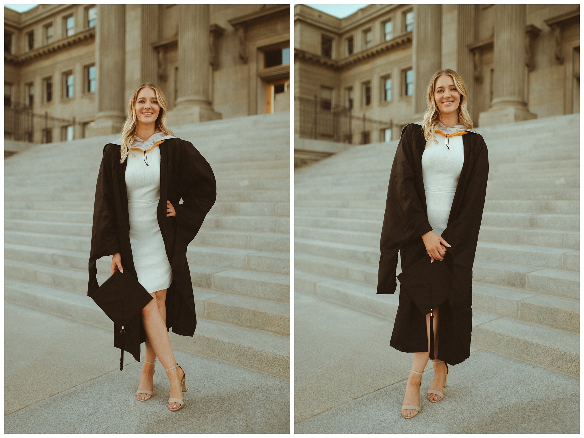 Graduation Portraits at Idaho State Capital Building by Boise Senior Photographer, Kamra Fuller Photography