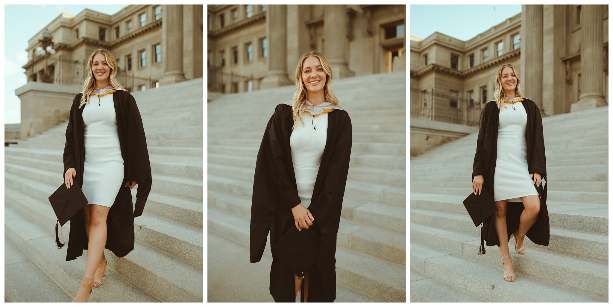 Graduation Portraits at Idaho State Capital Building by Boise Senior Photographer, Kamra Fuller Photography