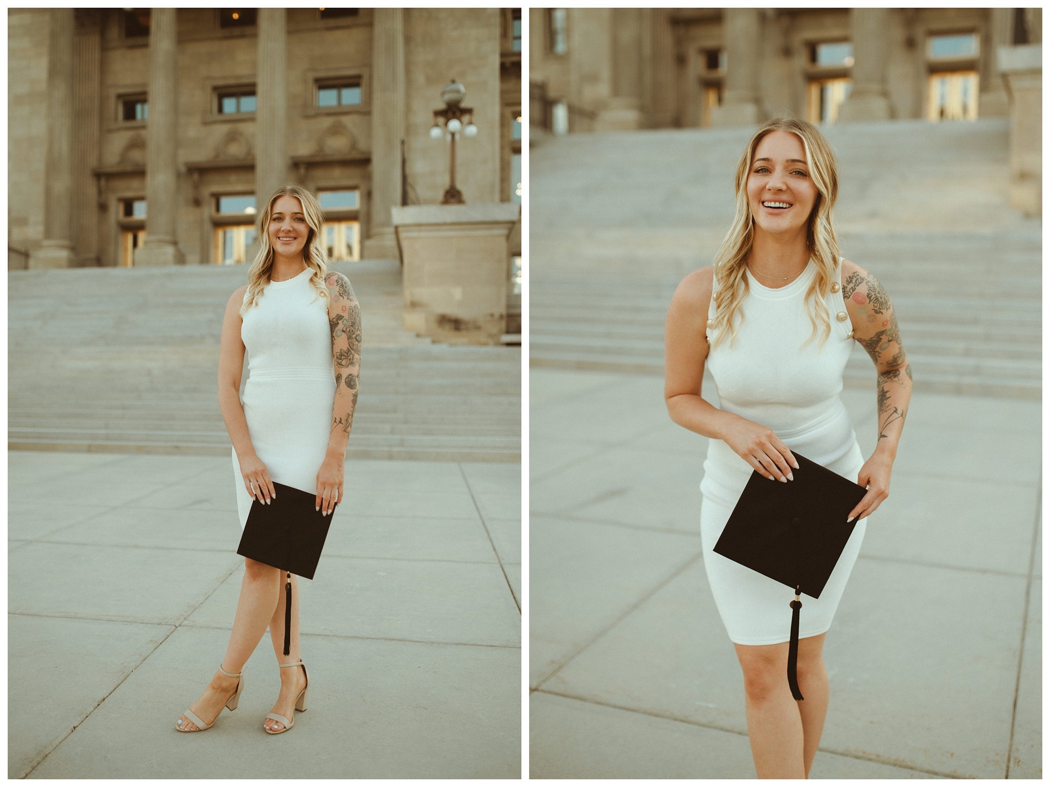 Graduation Portraits at Idaho State Capital Building by Boise Senior Photographer, Kamra Fuller Photography