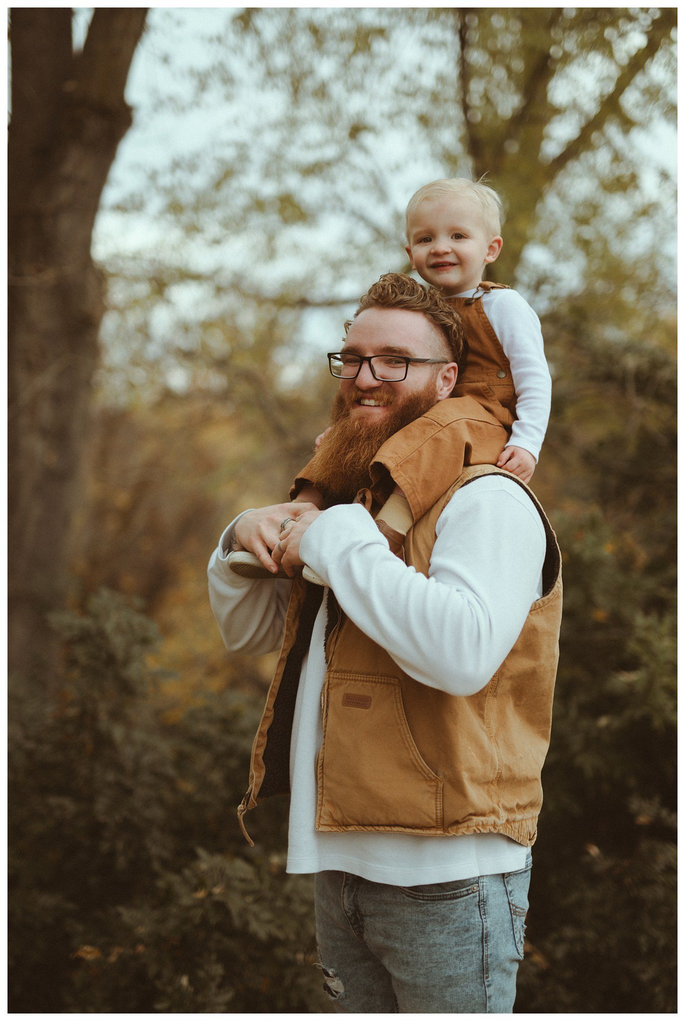 Black Family Fall Family Session and Pregnancy Announcement in Boise, ID at Idaho Fallen Firefighters Memorial Park