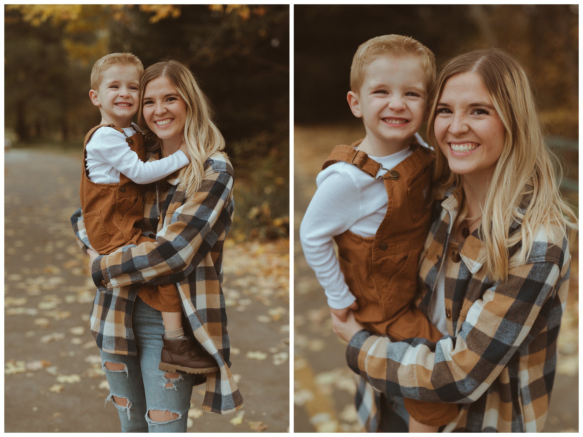 Black Family Fall Family Session and Pregnancy Announcement in Boise, ID at Idaho Fallen Firefighters Memorial Park