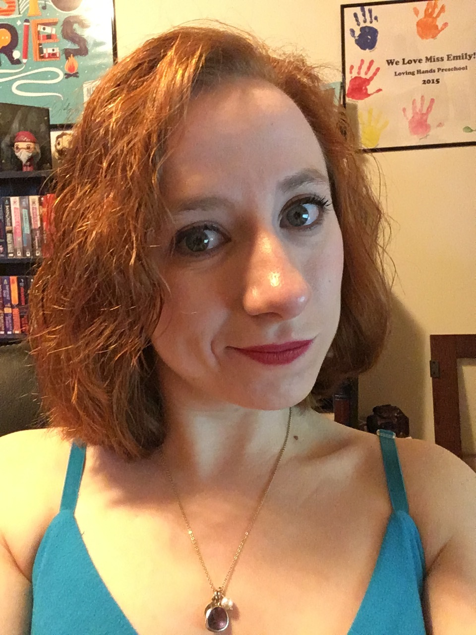 My most recent selfie, taken a couple of days ago when I went to go see The King and I. 