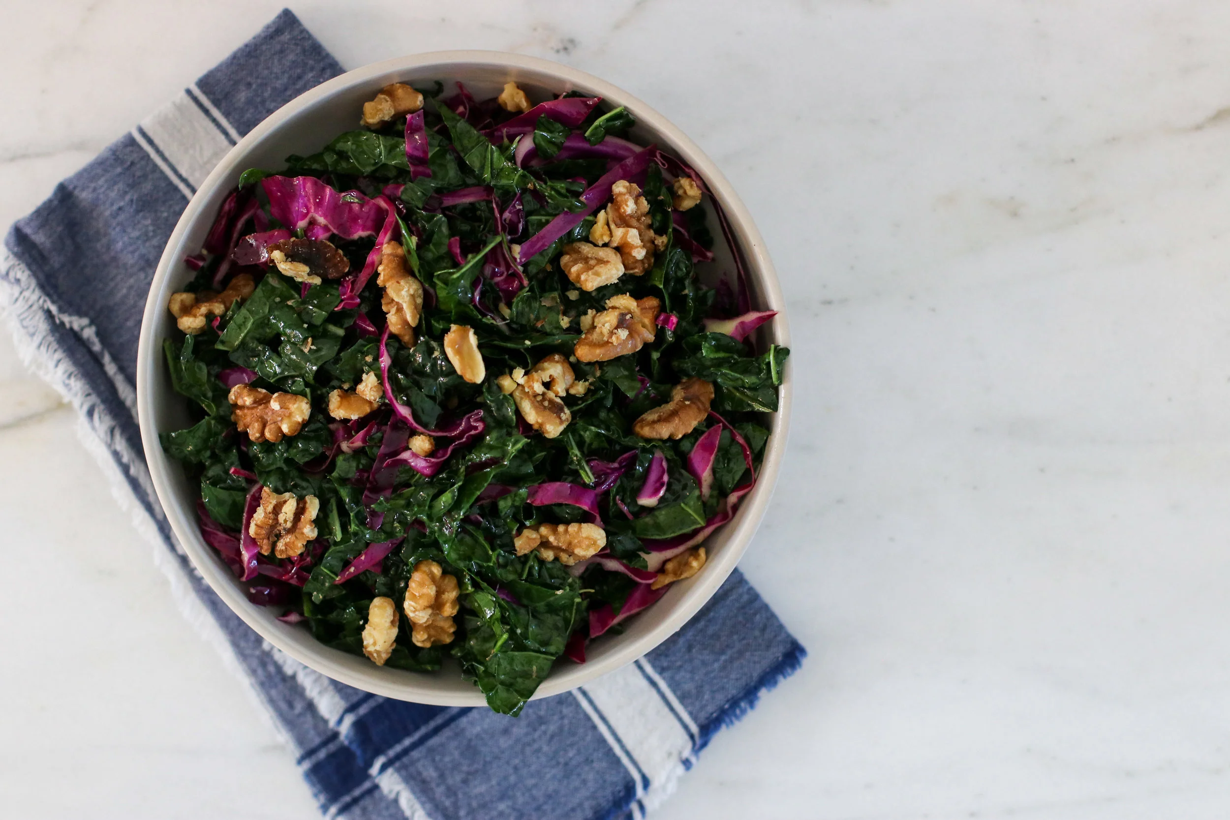 Kale and Cabbage Slaw with Mustardy Citrus Vinaigrette — Erin Parekh
