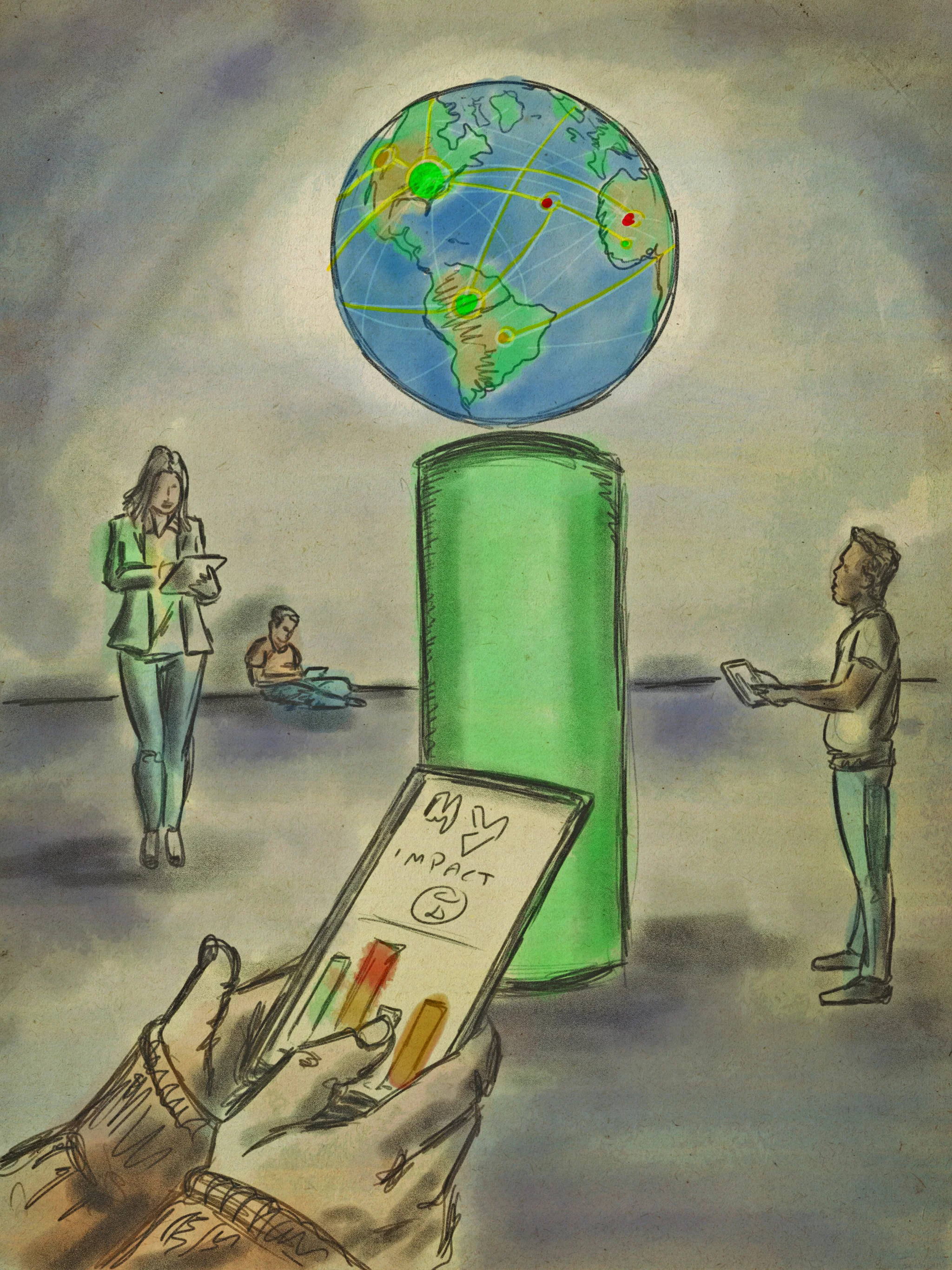 A very quick sketch of an interactive globe